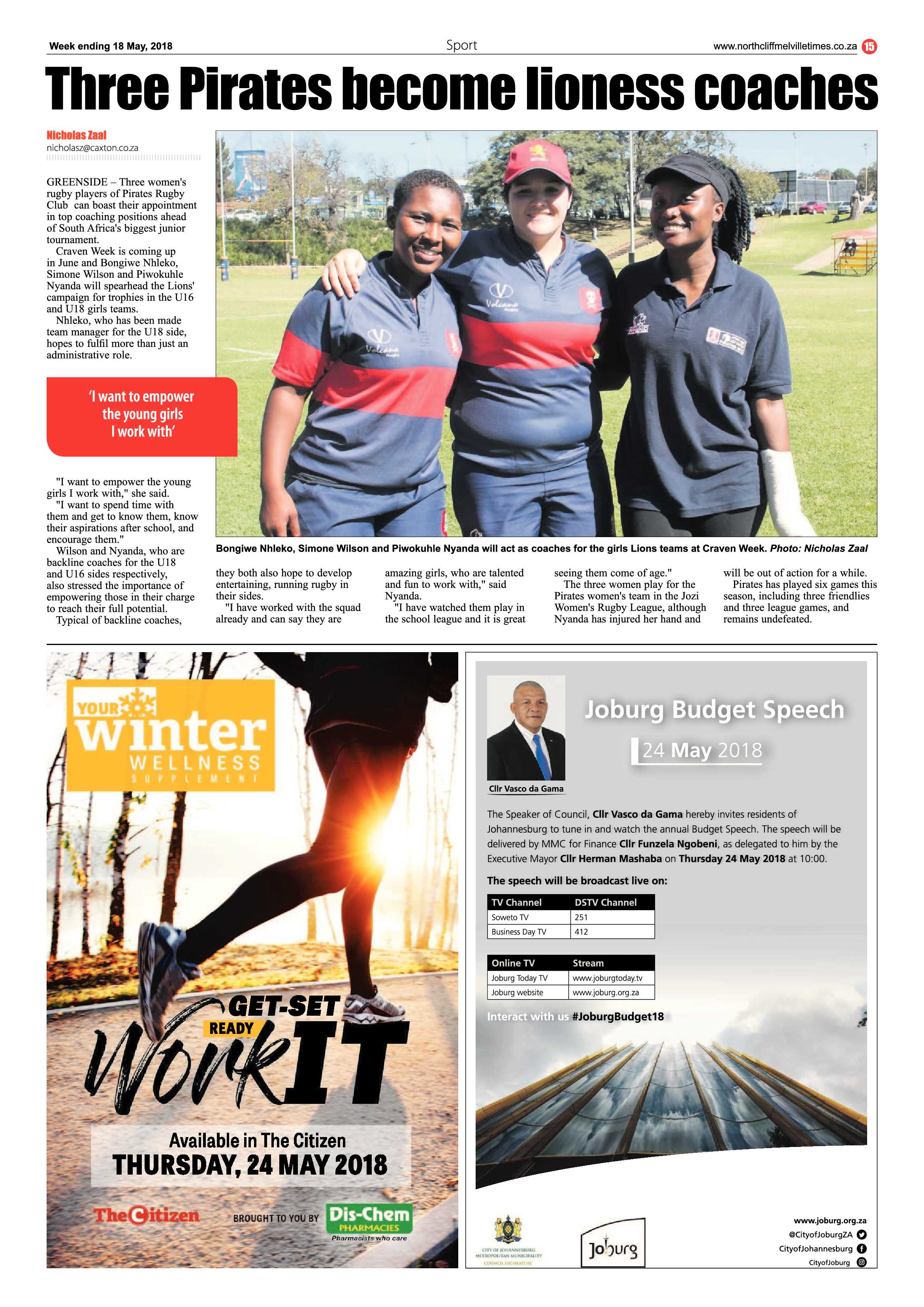 Northcliff Melville Times 18 May 2018 page 15