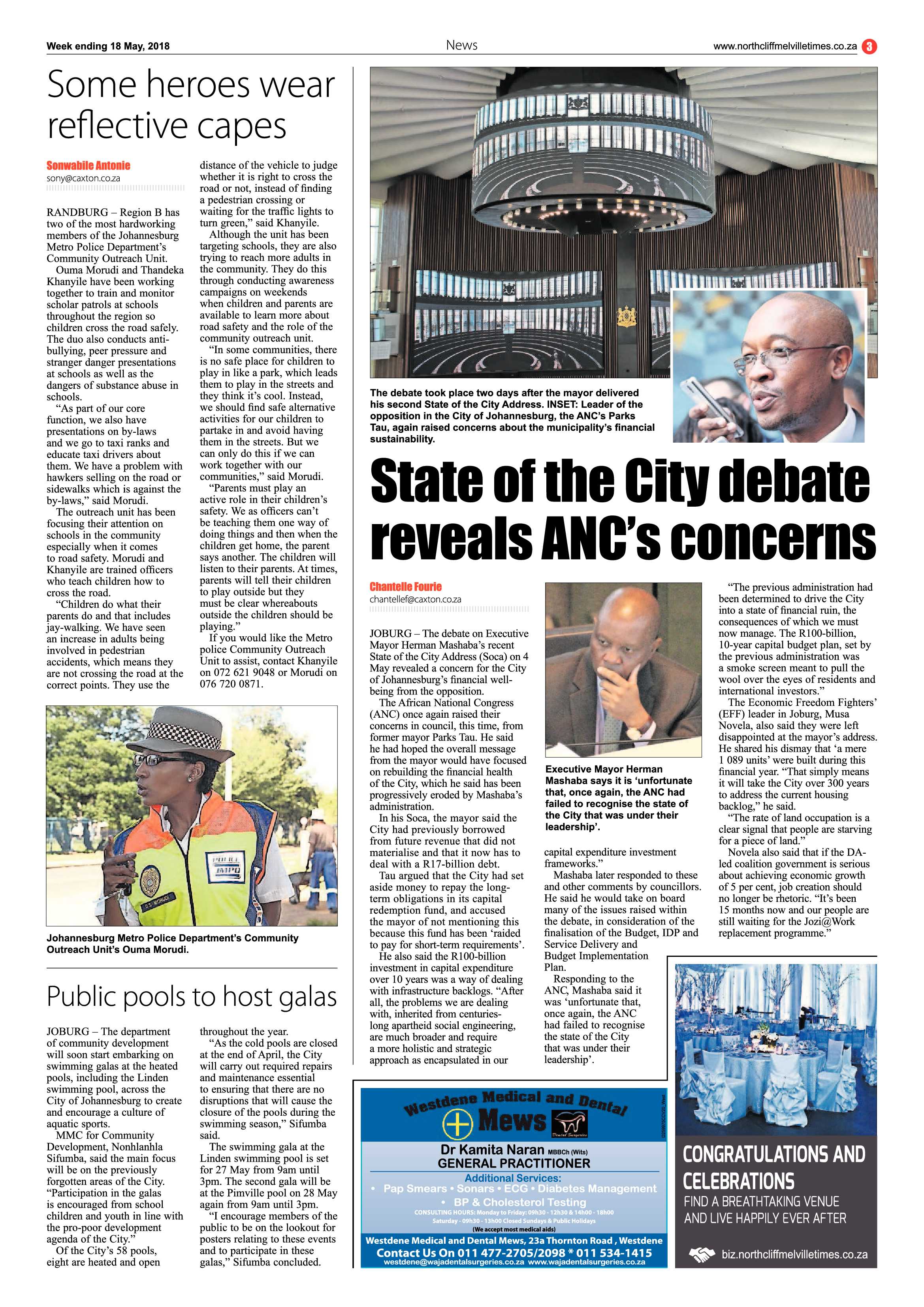 Northcliff Melville Times 18 May 2018 page 3