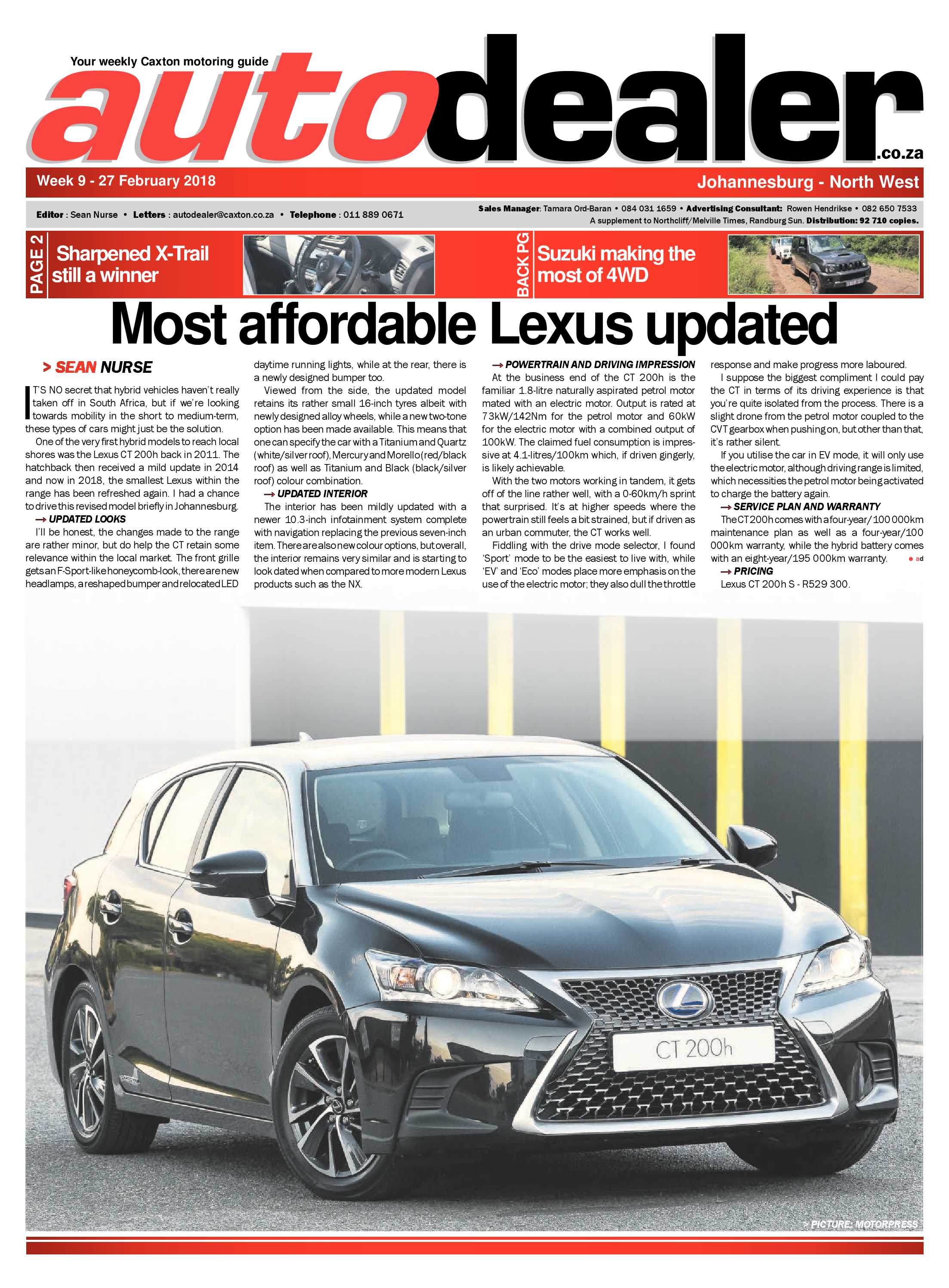 Auto Dealer North West 9-27 Feb 2018 page 1