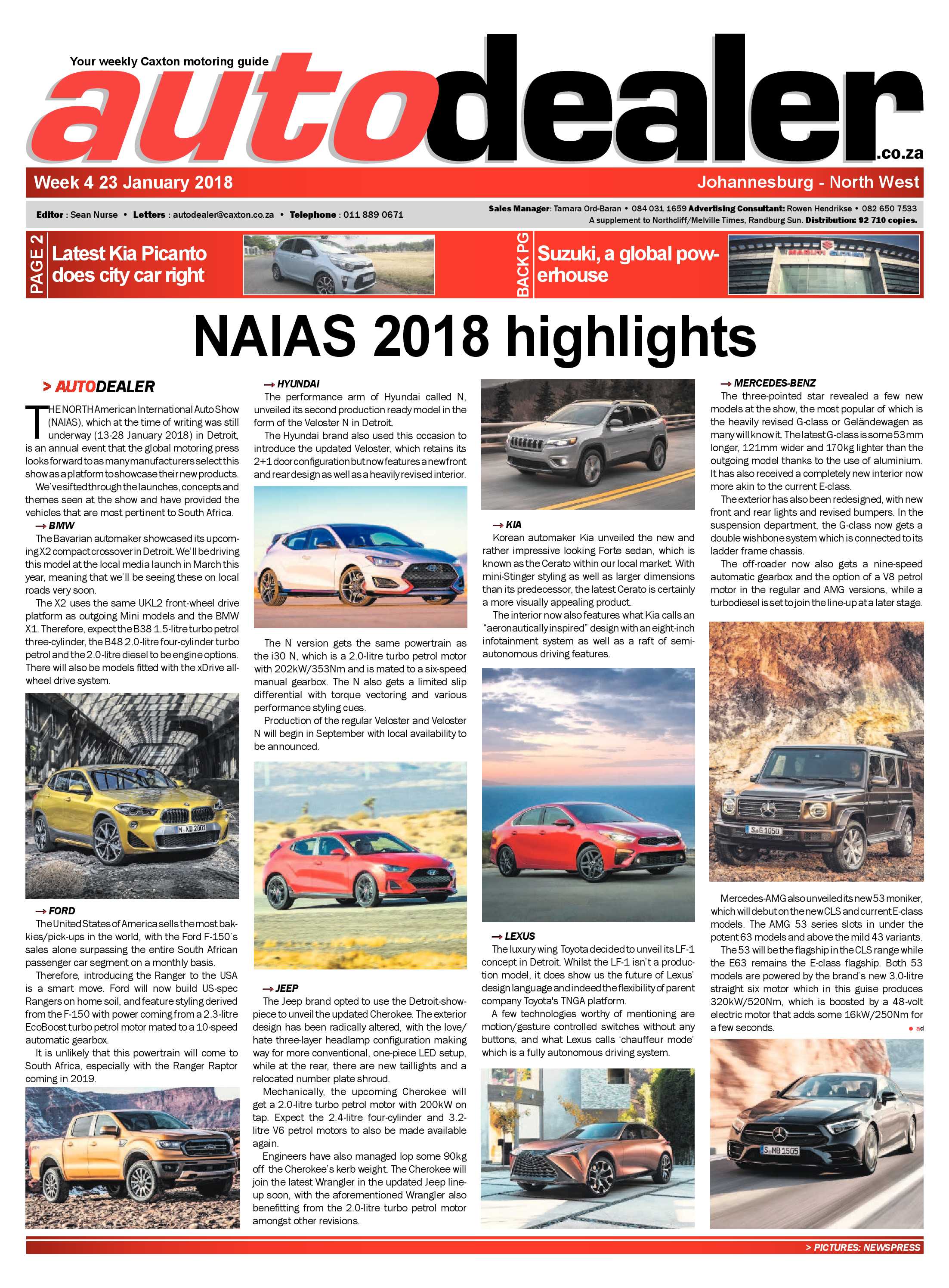 Autodealer North West 23 January, 2018 page 1