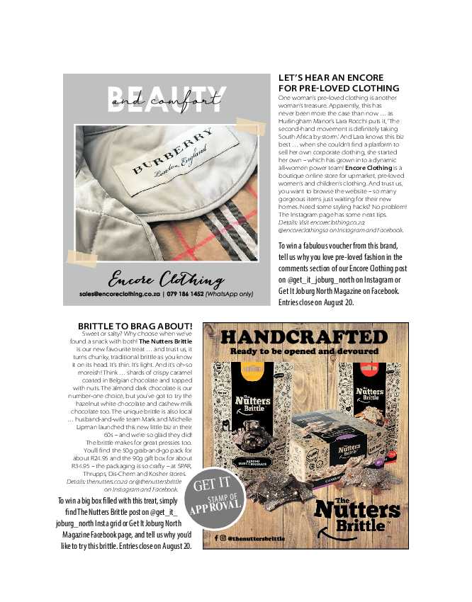 Get It Joburg North August 2021 page 27
