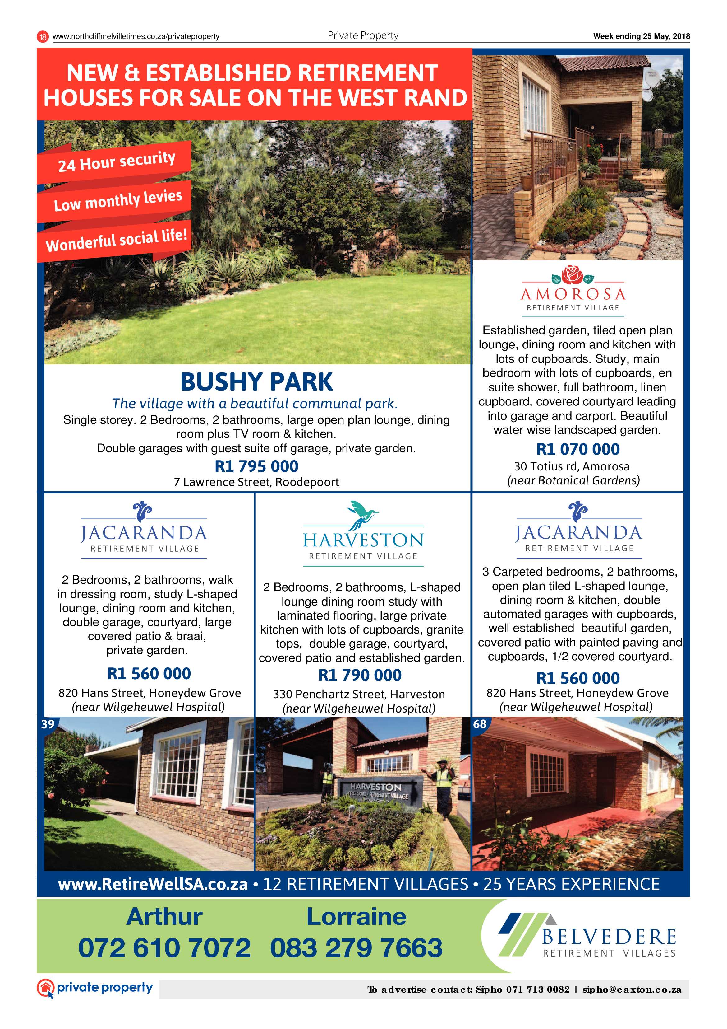Northcliff Melville Times 25 May 2018 page 18