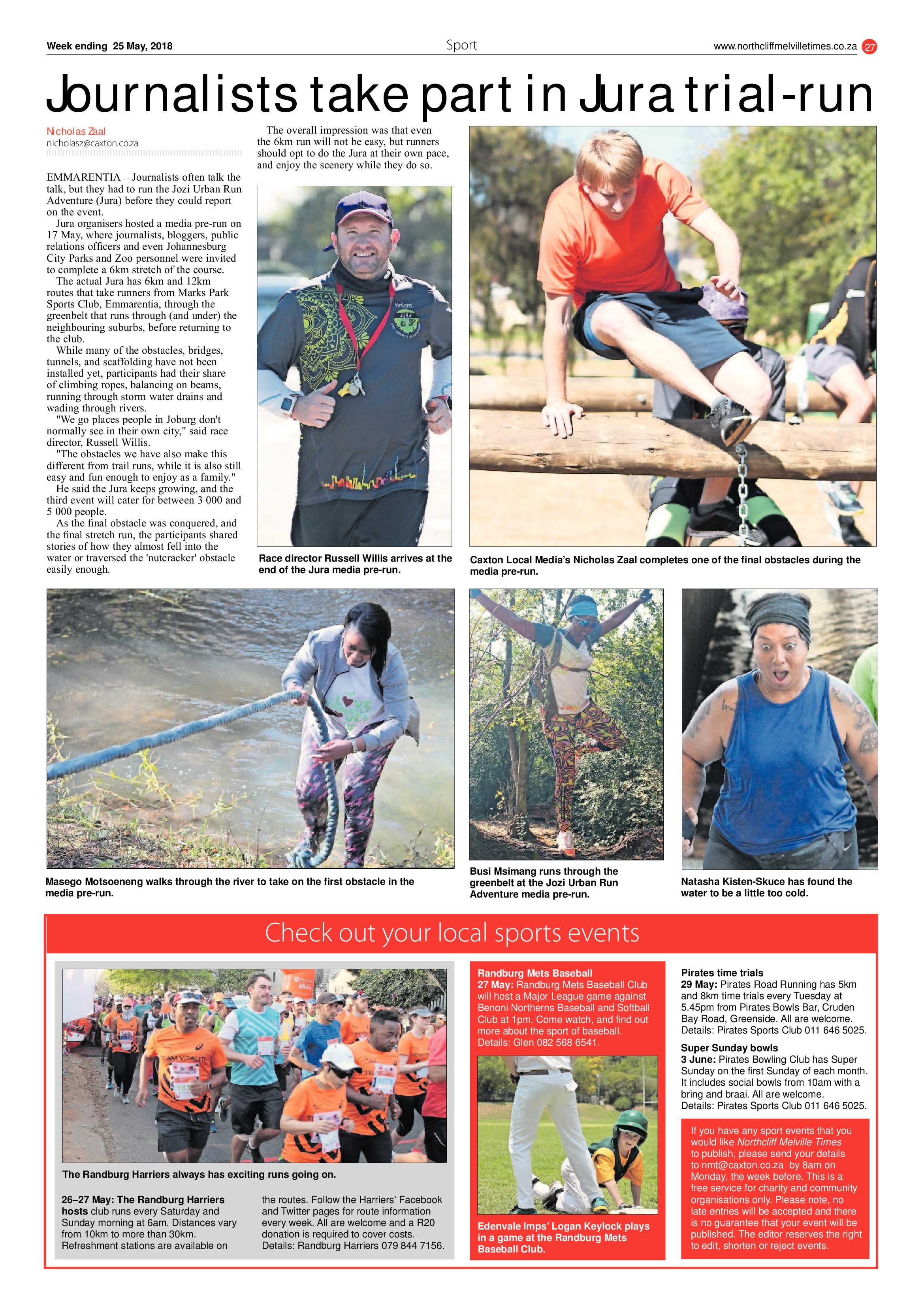 Northcliff Melville Times 25 May 2018 page 27