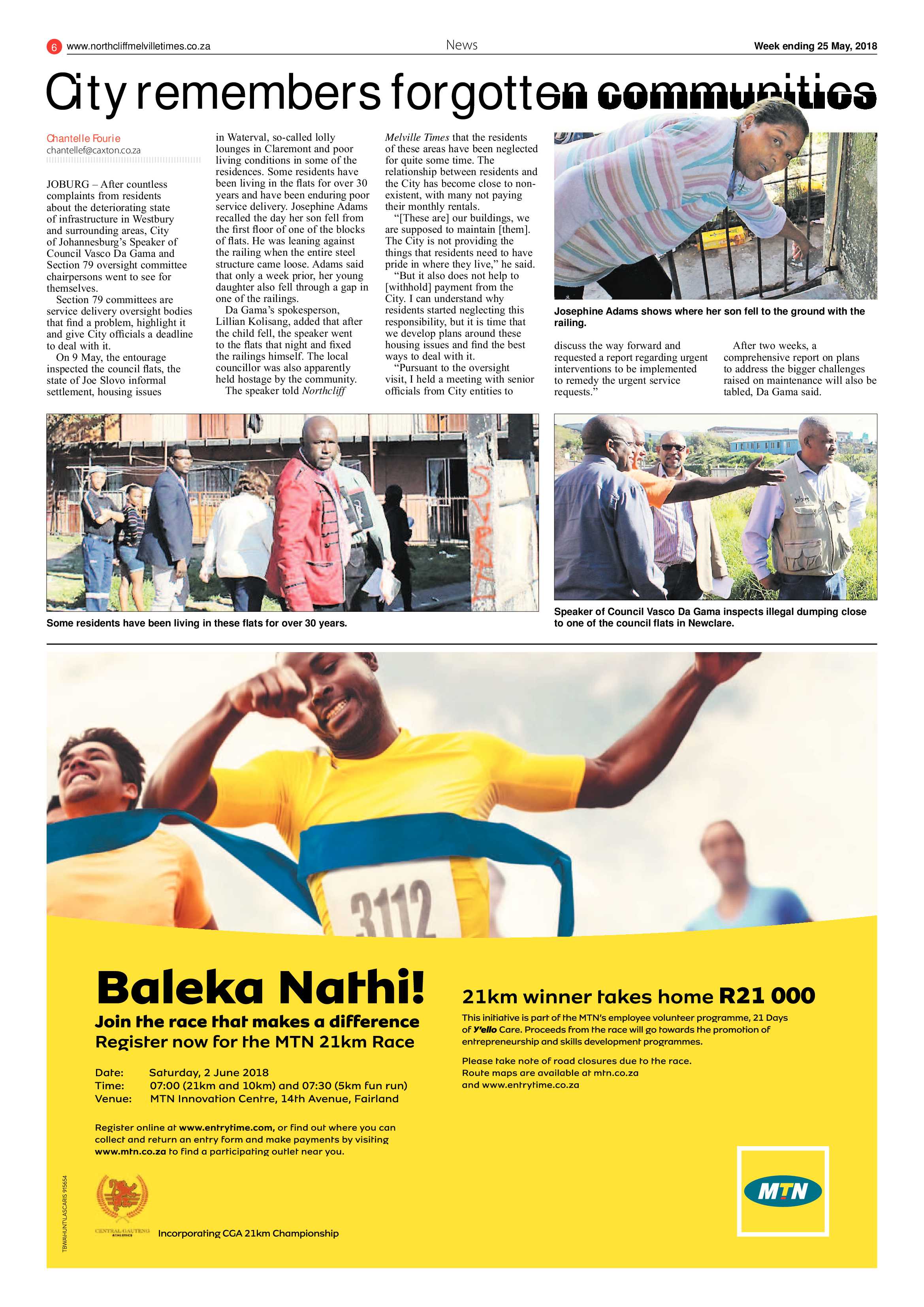 Northcliff Melville Times 25 May 2018 page 6