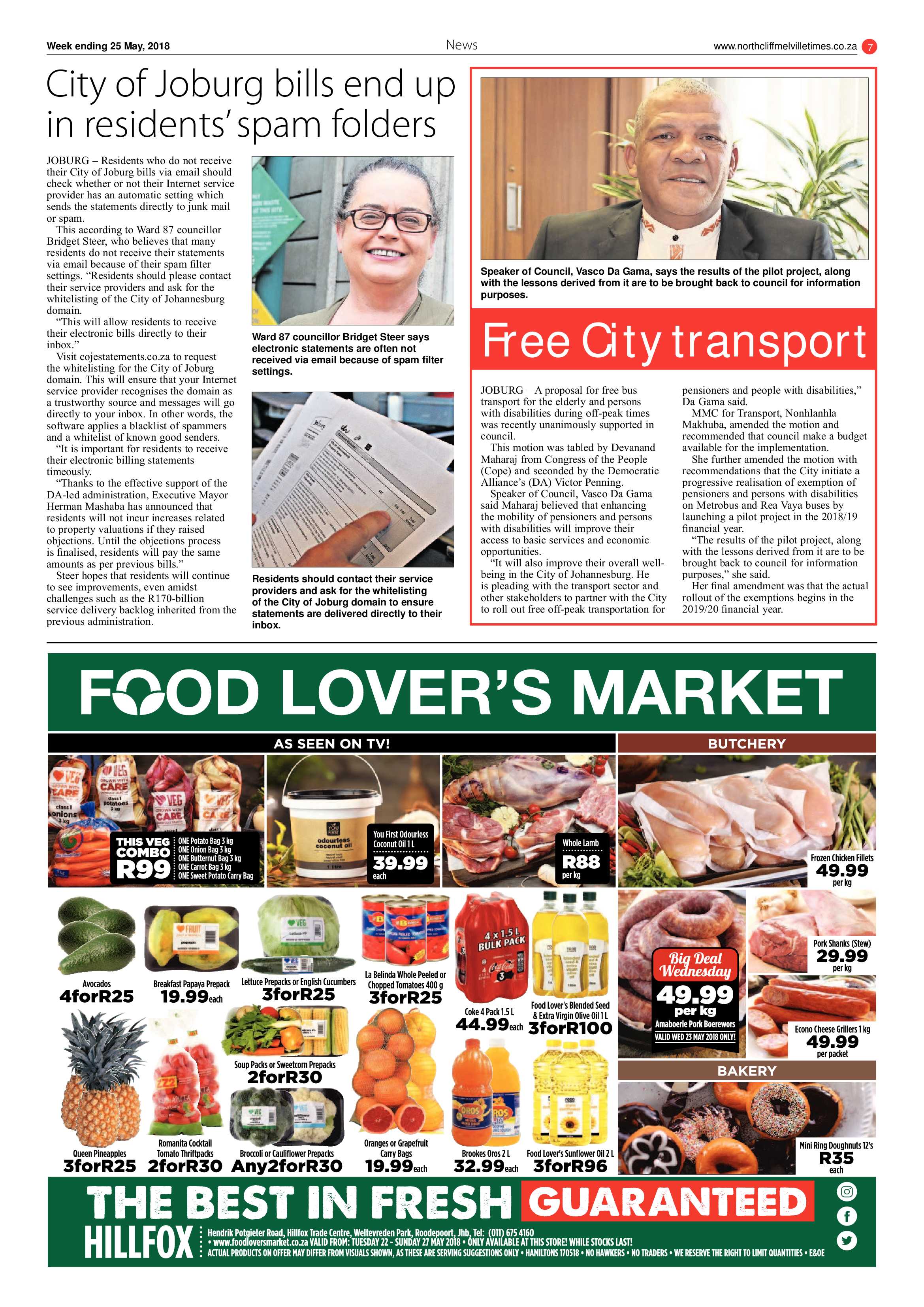 Northcliff Melville Times 25 May 2018 page 7