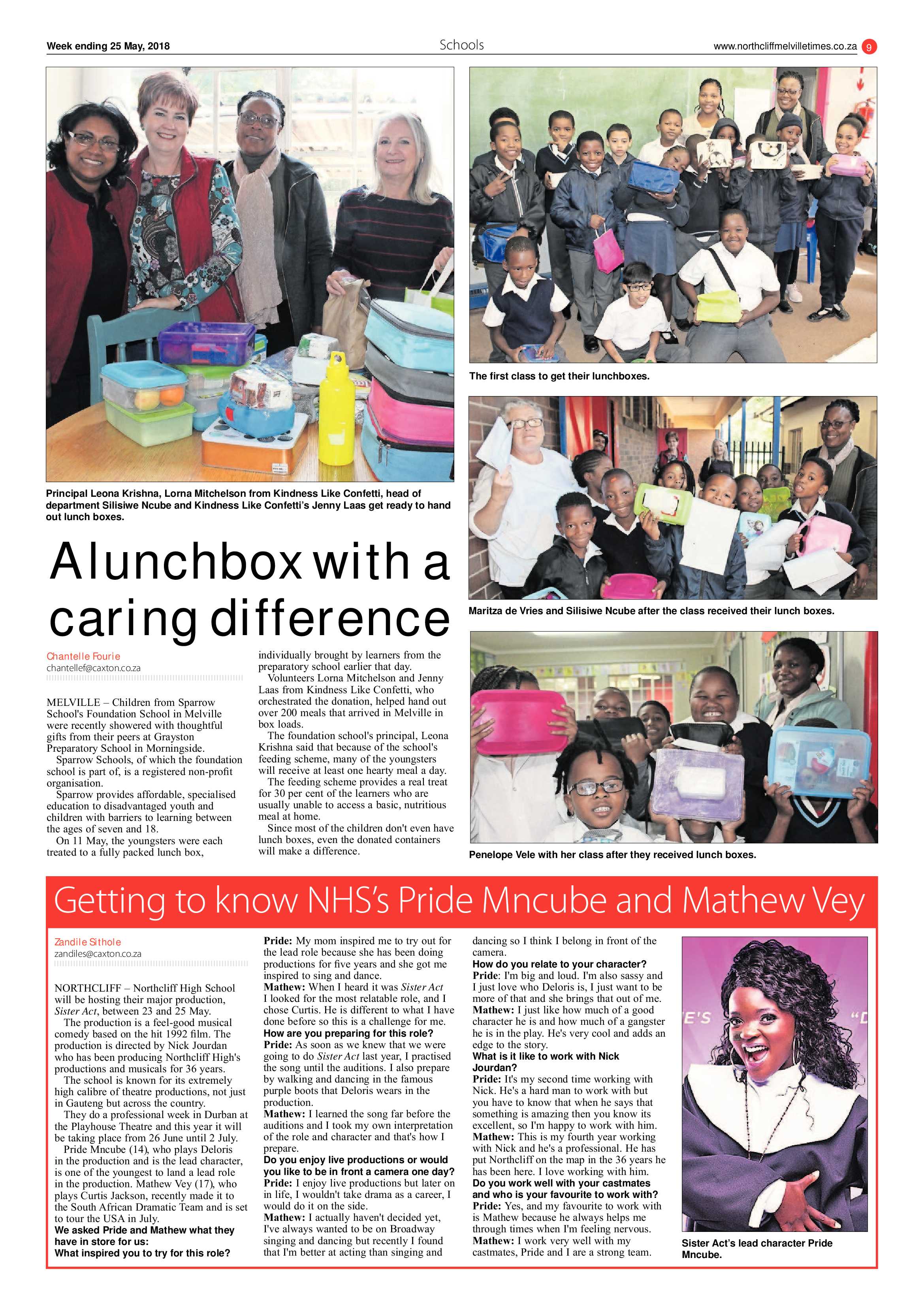 Northcliff Melville Times 25 May 2018 page 9