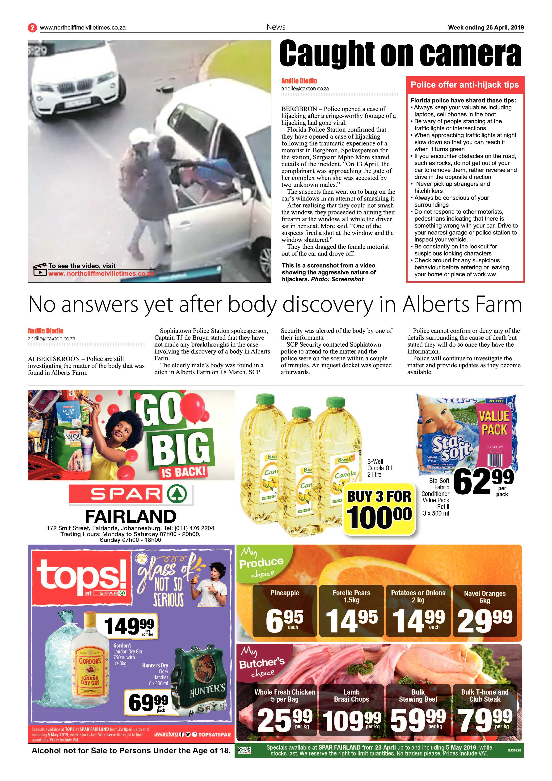 NMT 26 April, 2019 page 2