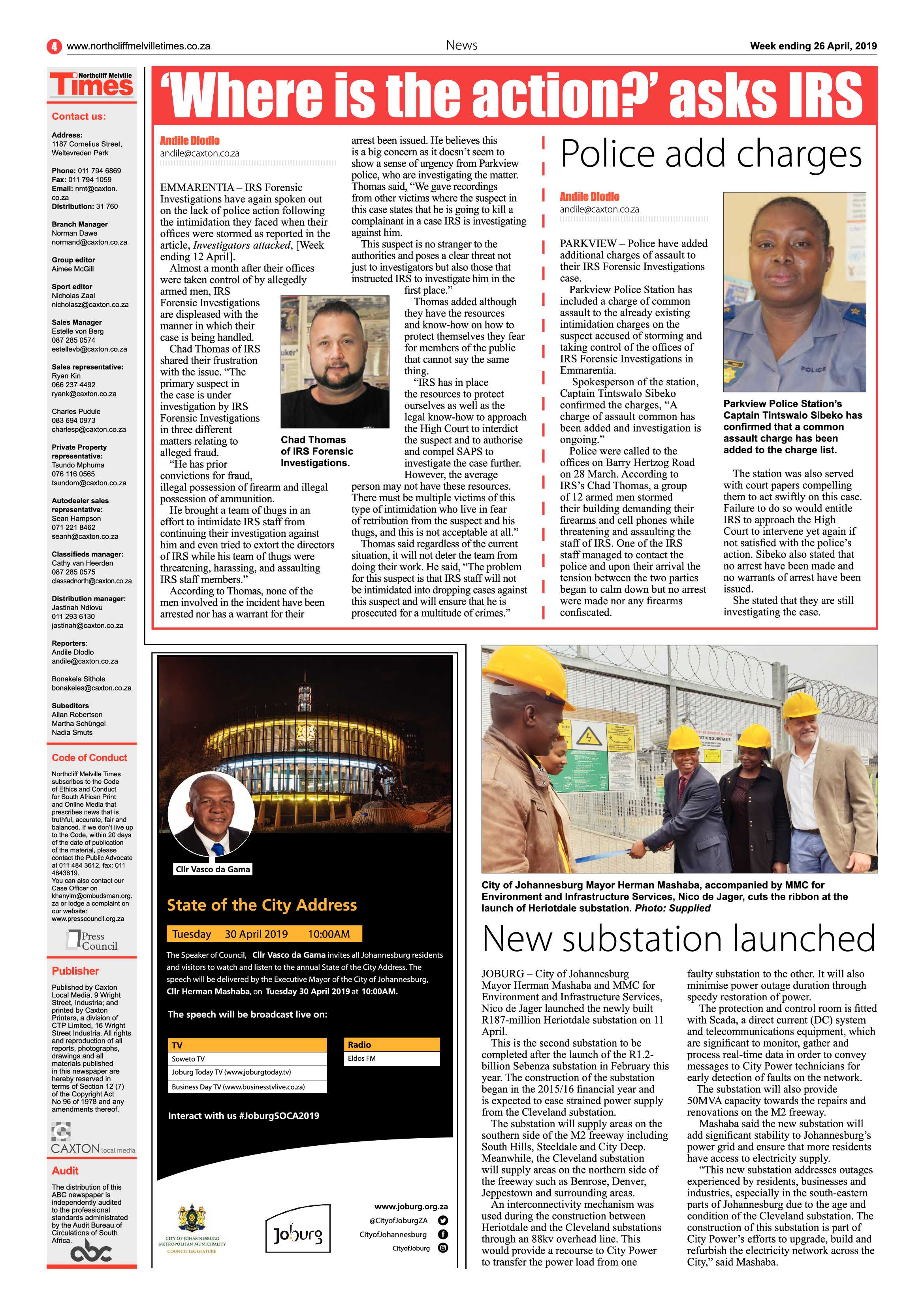 NMT 26 April, 2019 page 4