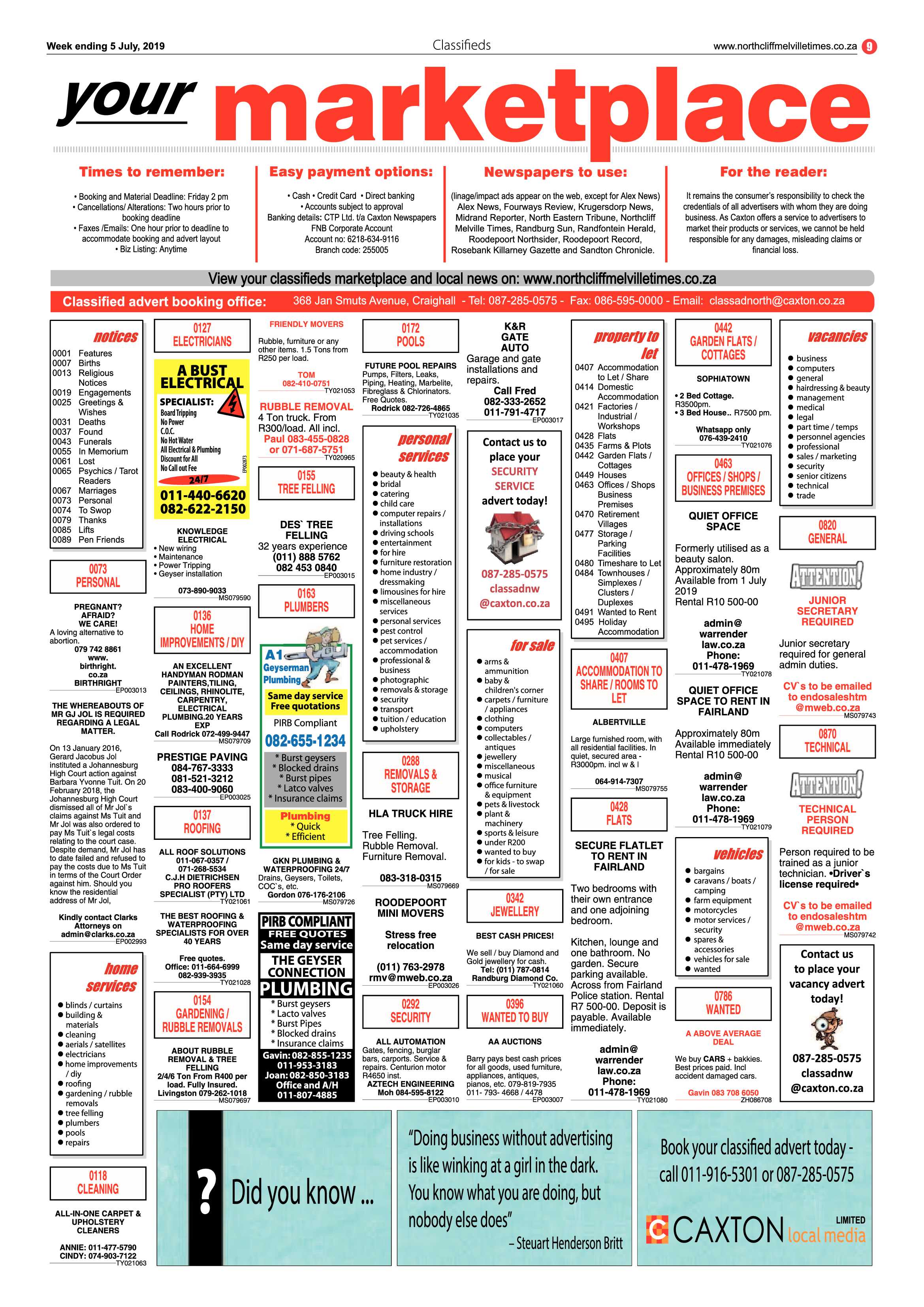 NMT 5 July, 2019 page 9