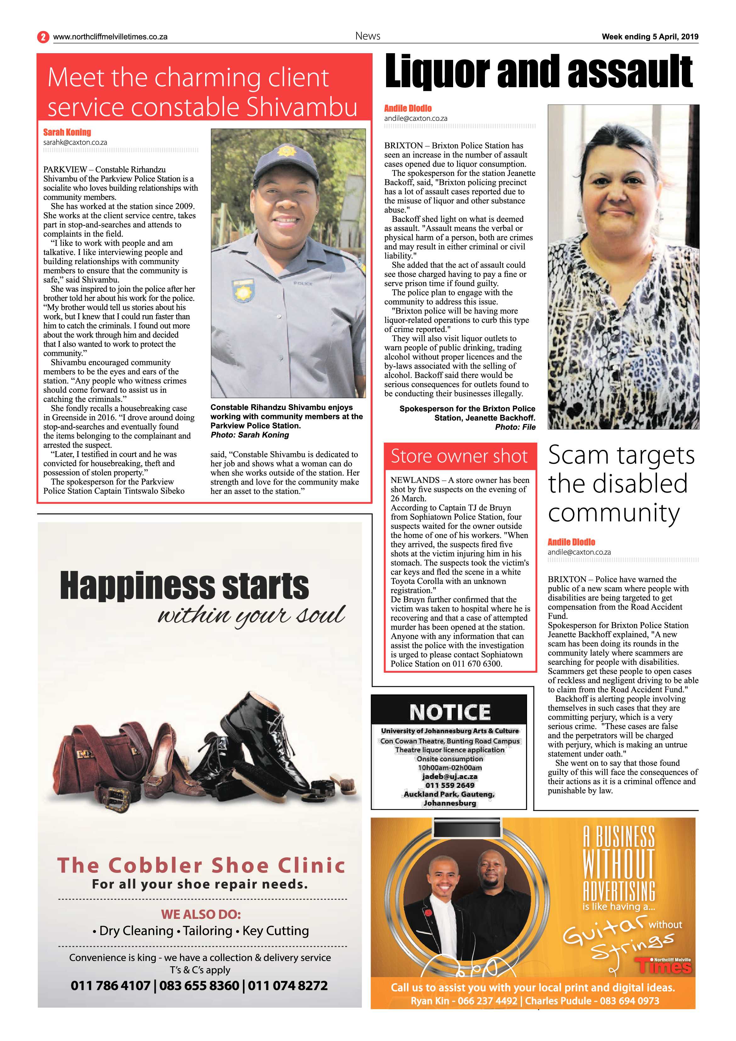NMT Week ending 5 April, 2019 page 2
