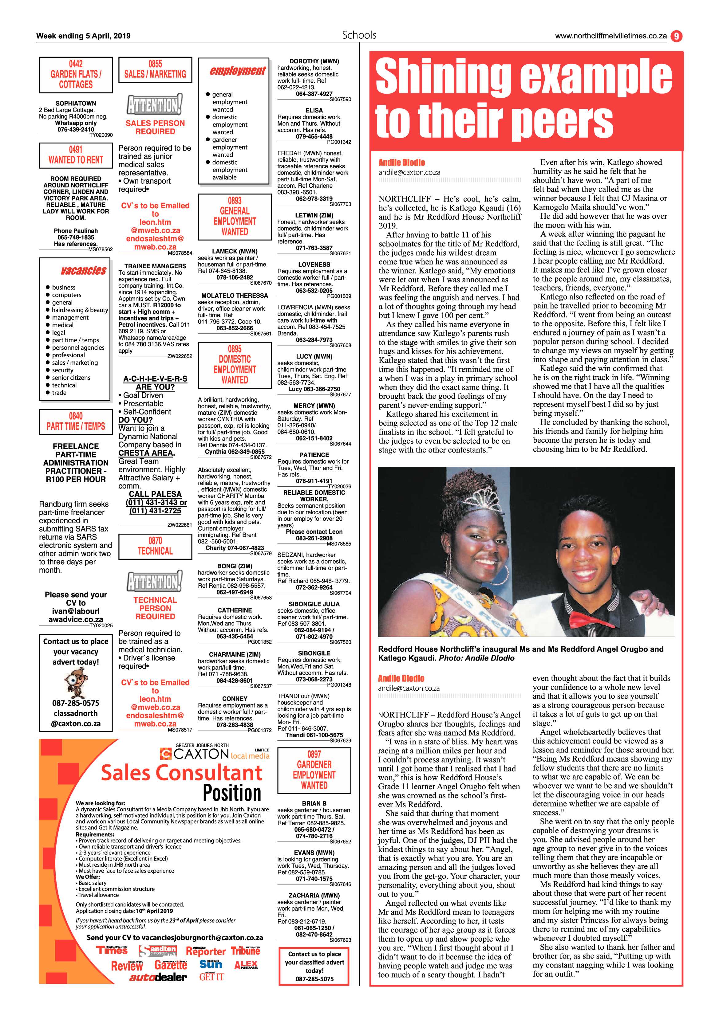 NMT Week ending 5 April, 2019 page 9