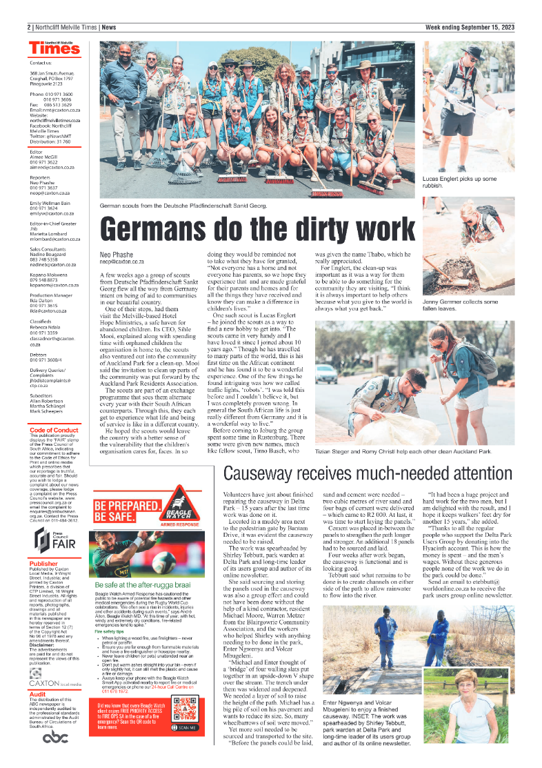 Nortcliff Melville Times 15 September 2023 page 2