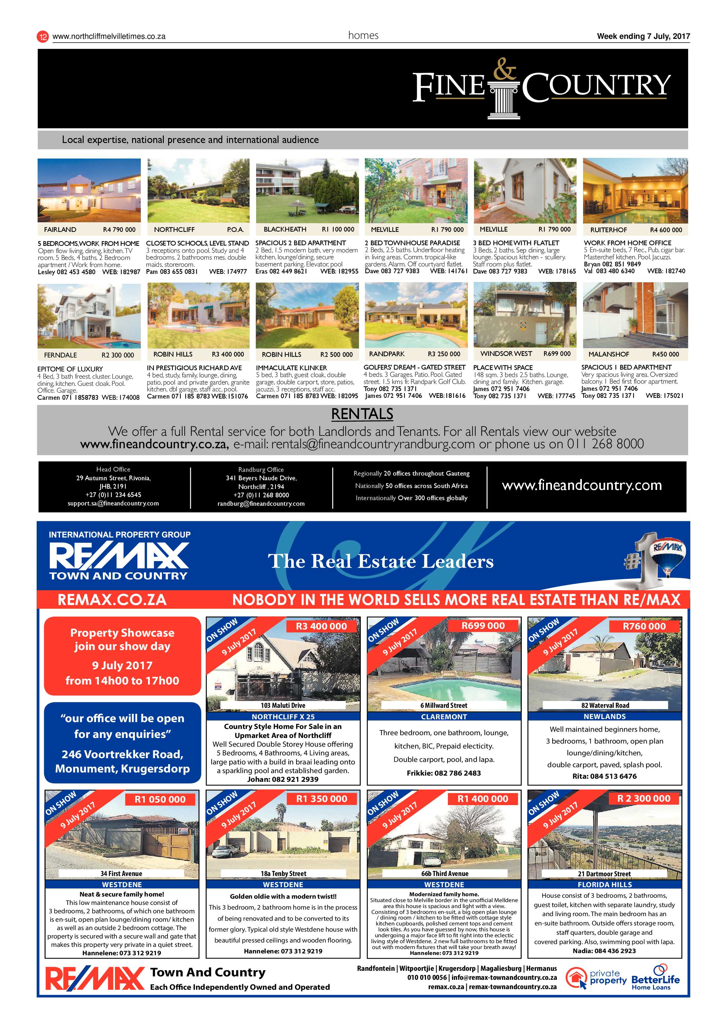 Northcliff Melville Times 7 July 2017 page 12