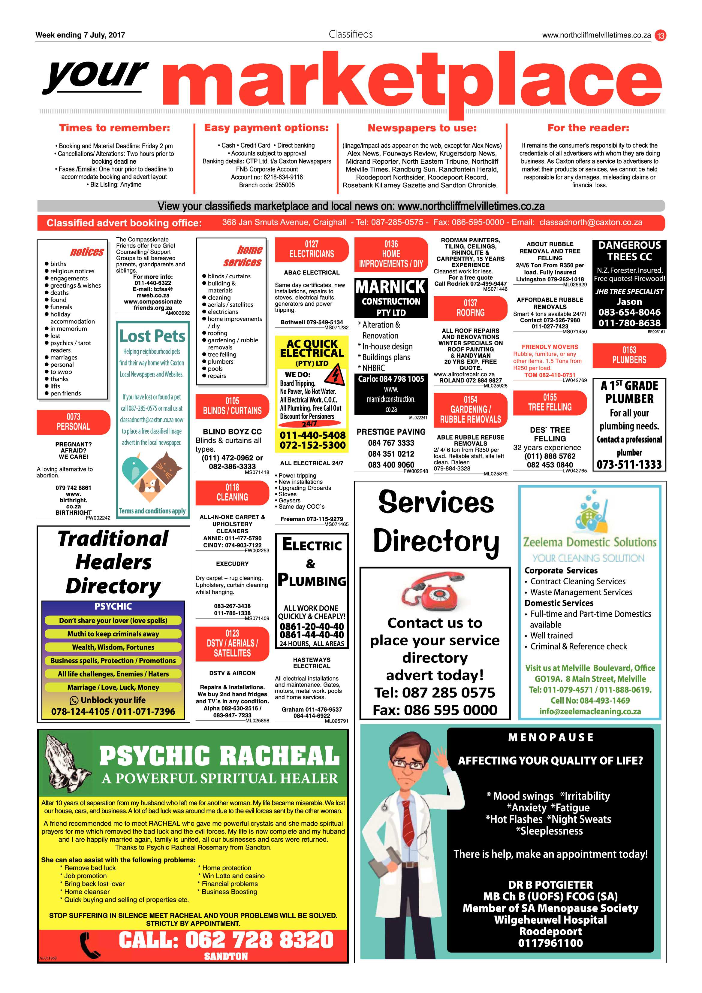 Northcliff Melville Times 7 July 2017 page 13