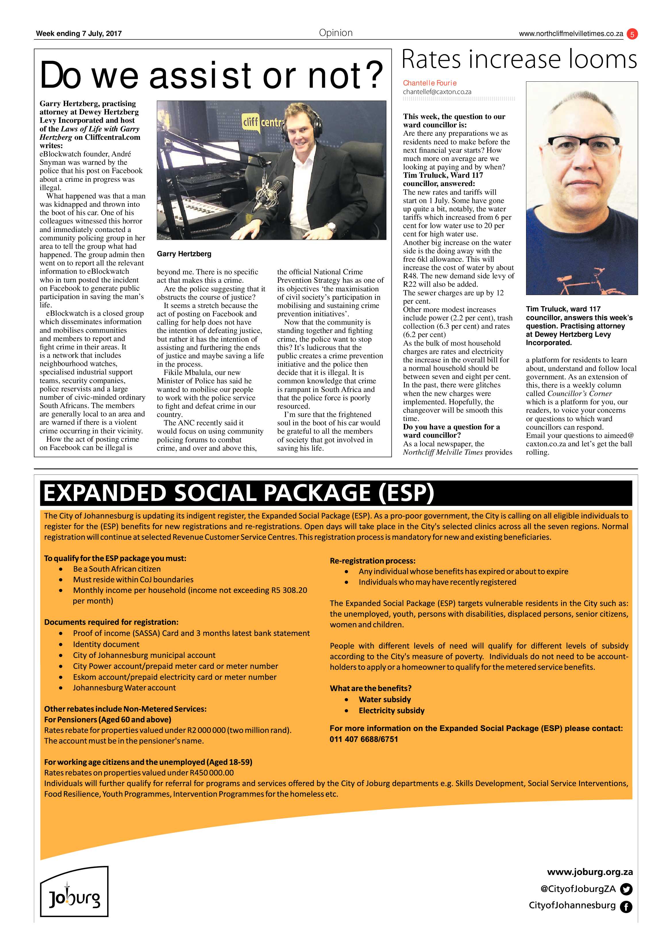 Northcliff Melville Times 7 July 2017 page 5