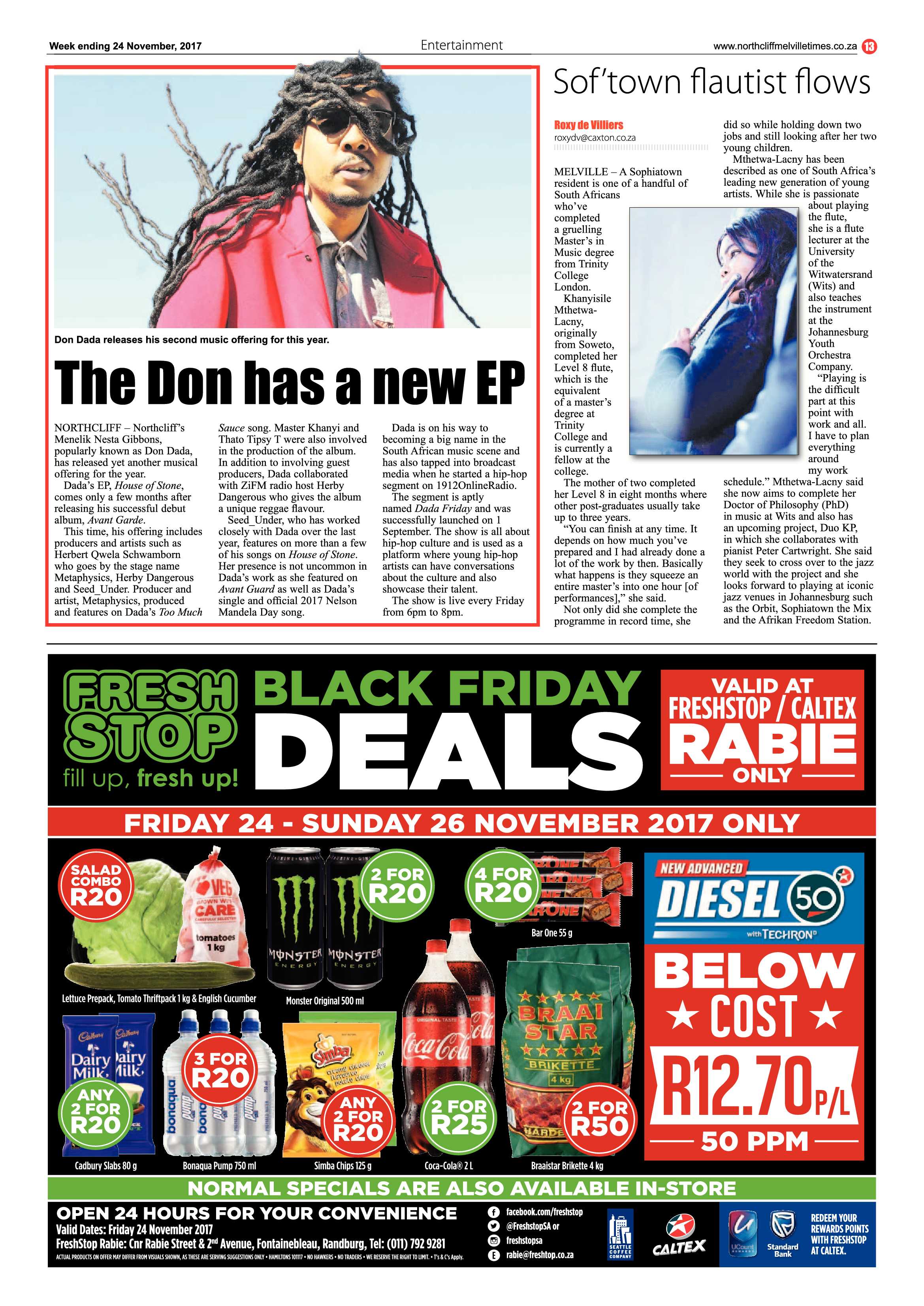 Northcliff Melville Times 24 November, 2017 page 13
