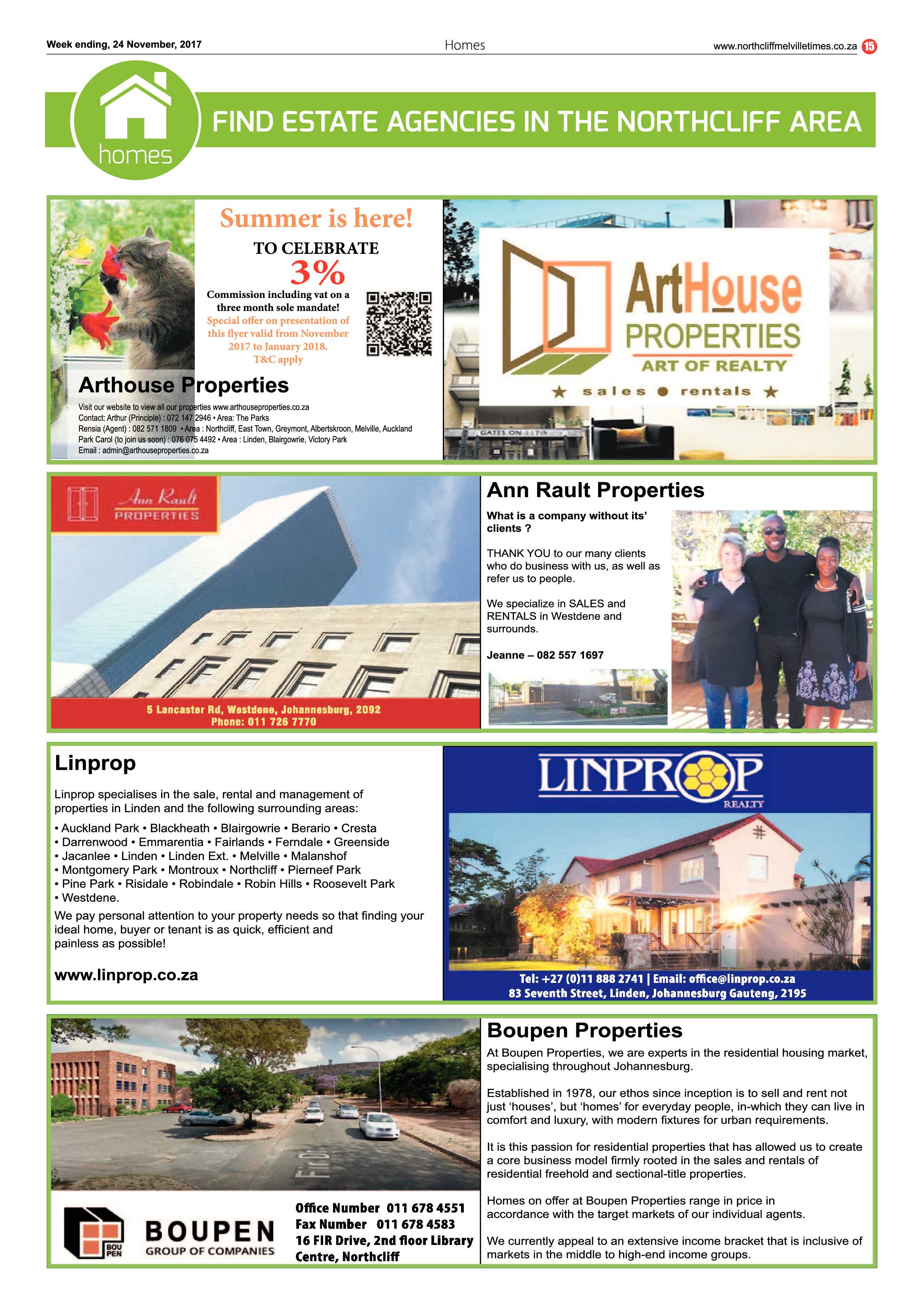 Northcliff Melville Times 24 November, 2017 page 15