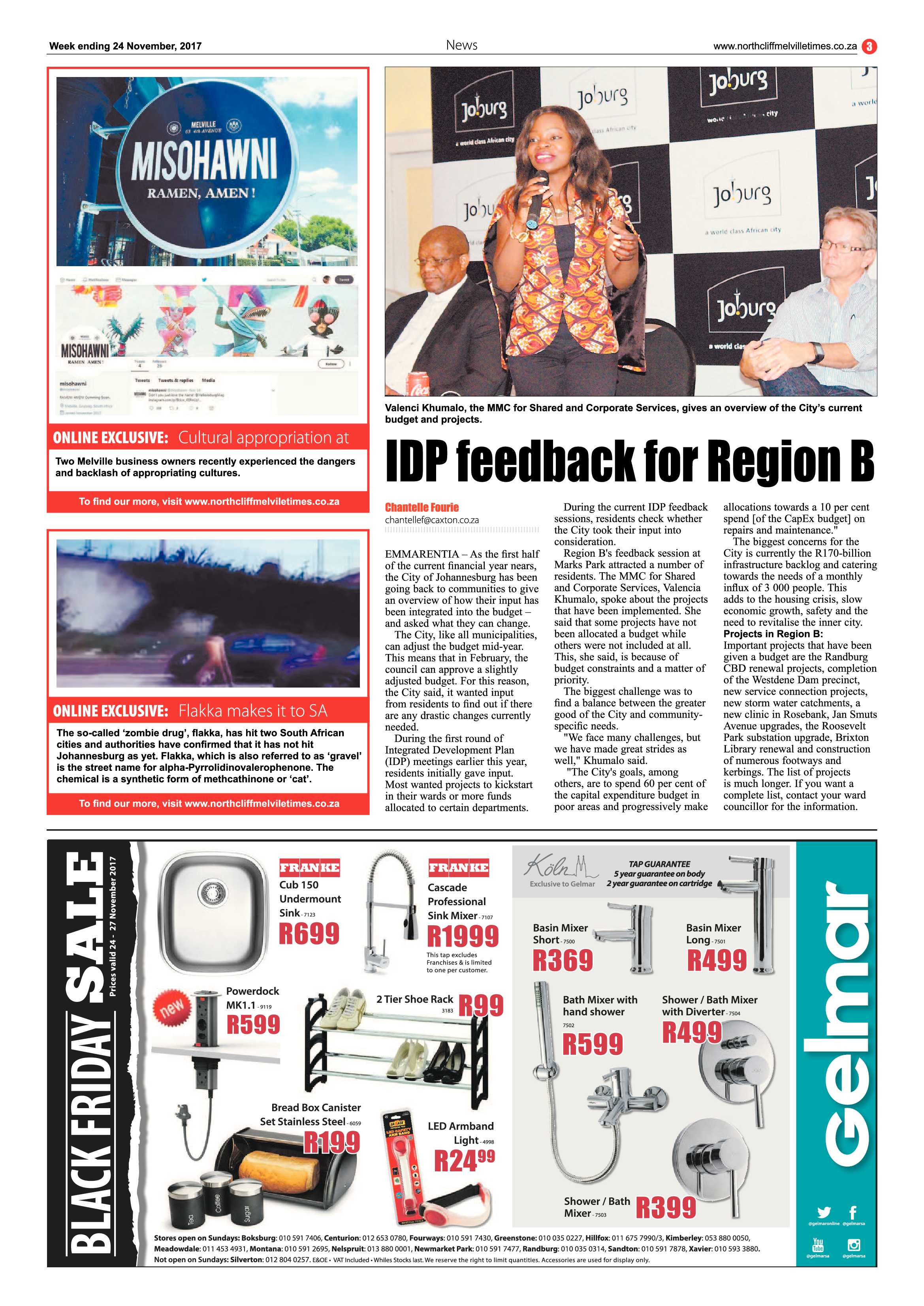 Northcliff Melville Times 24 November, 2017 page 3