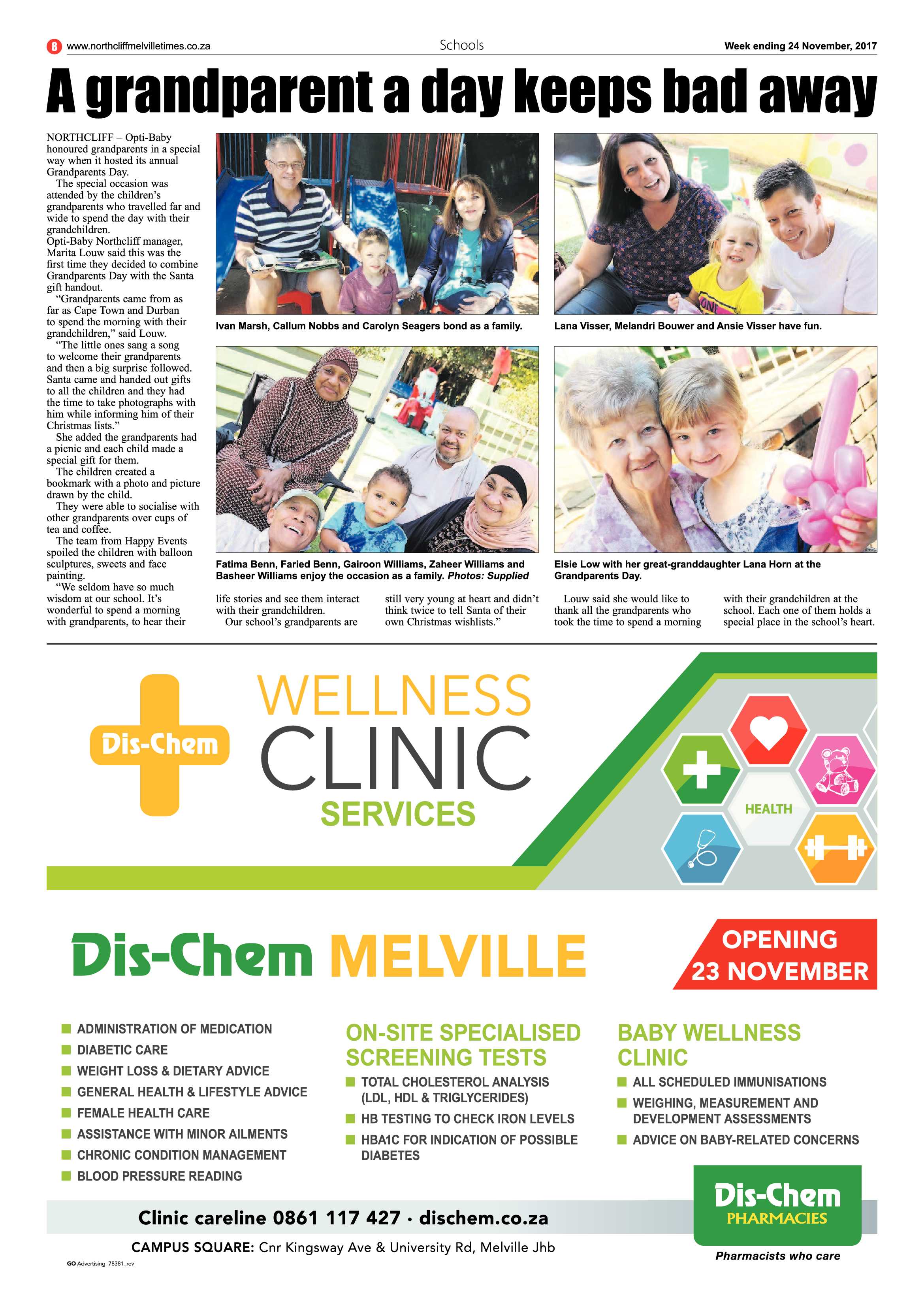 Northcliff Melville Times 24 November, 2017 page 8