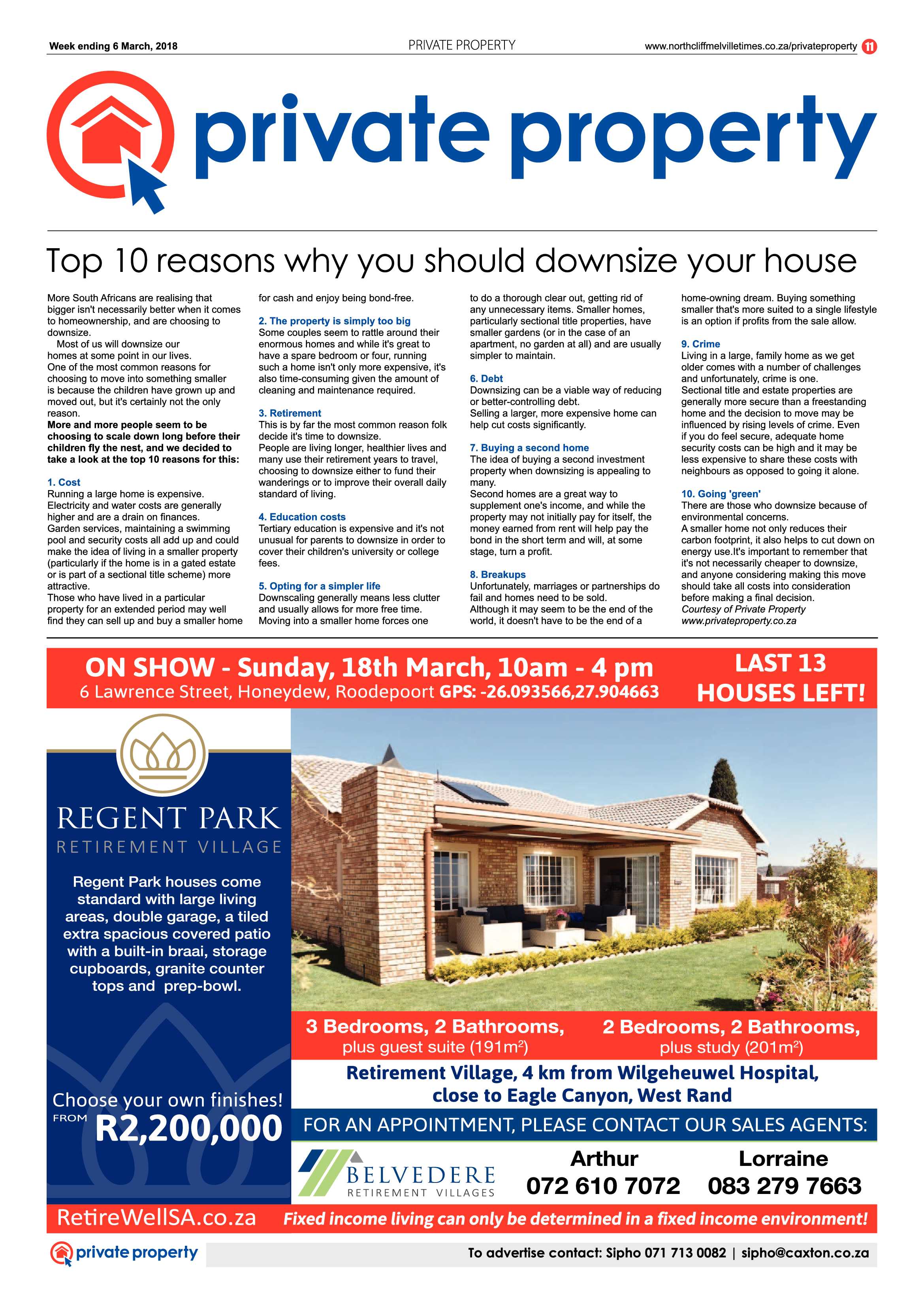 Northcliff Melville Times 9 March, 2018 page 11