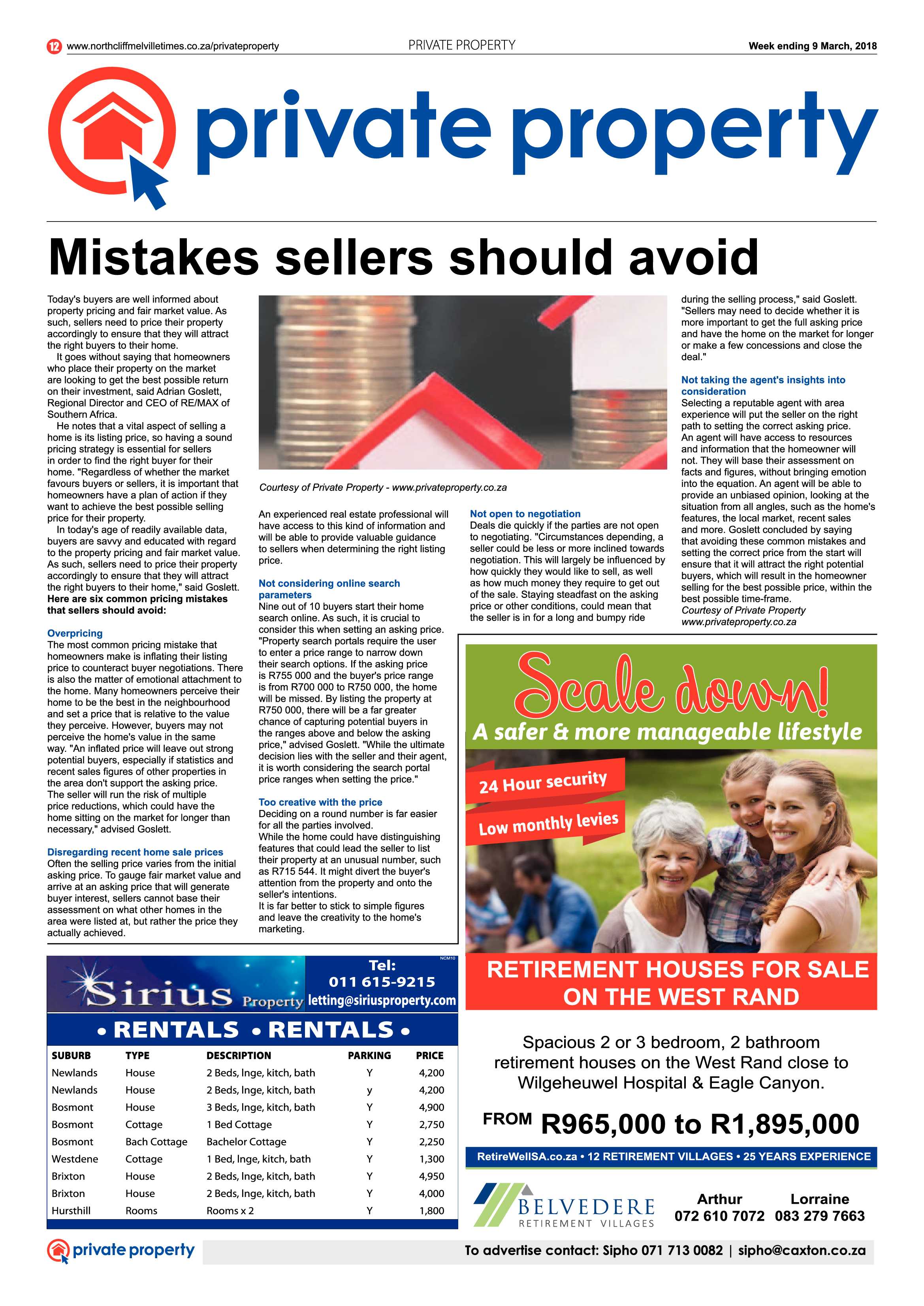 Northcliff Melville Times 9 March, 2018 page 12