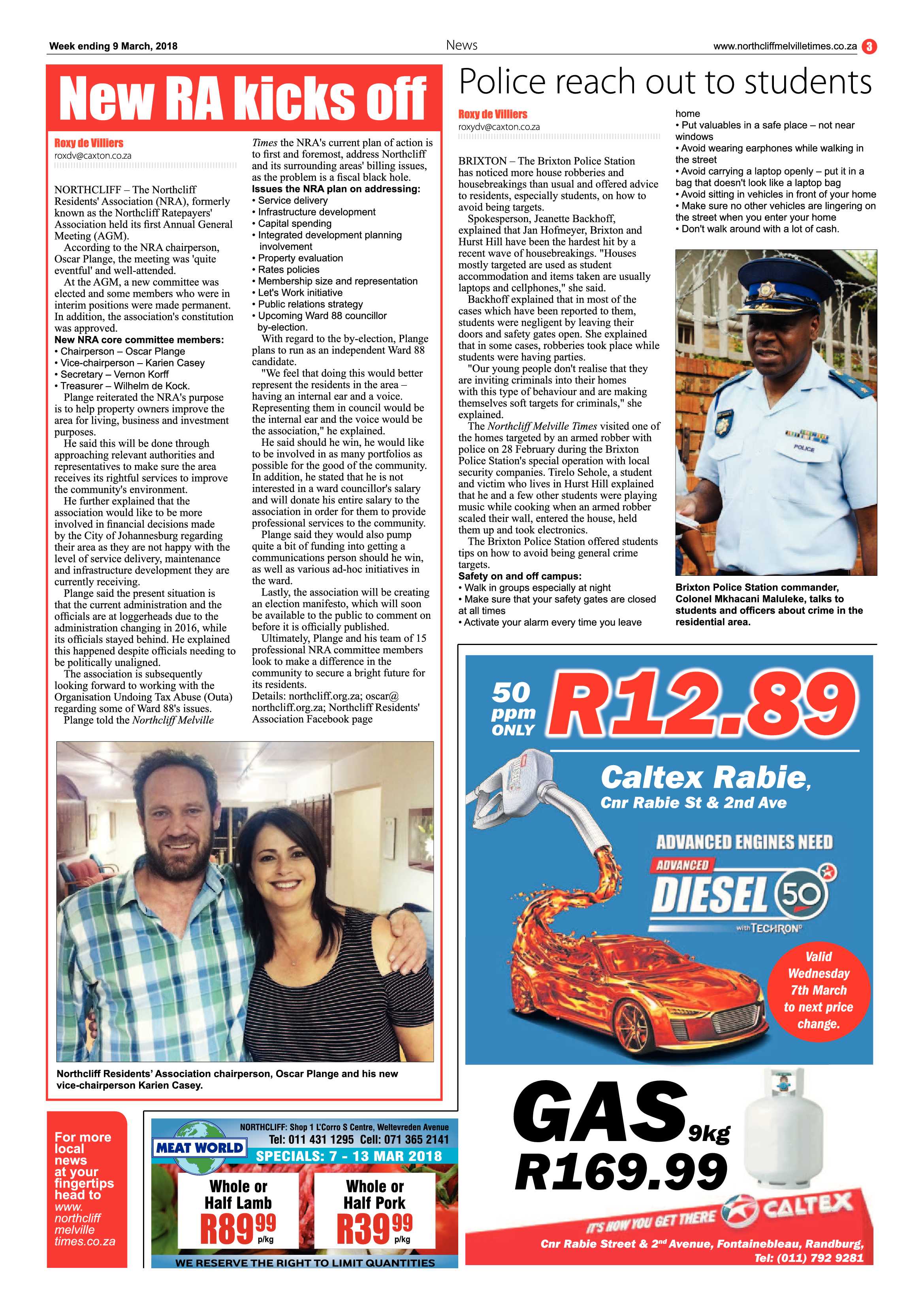 Northcliff Melville Times 9 March, 2018 page 3