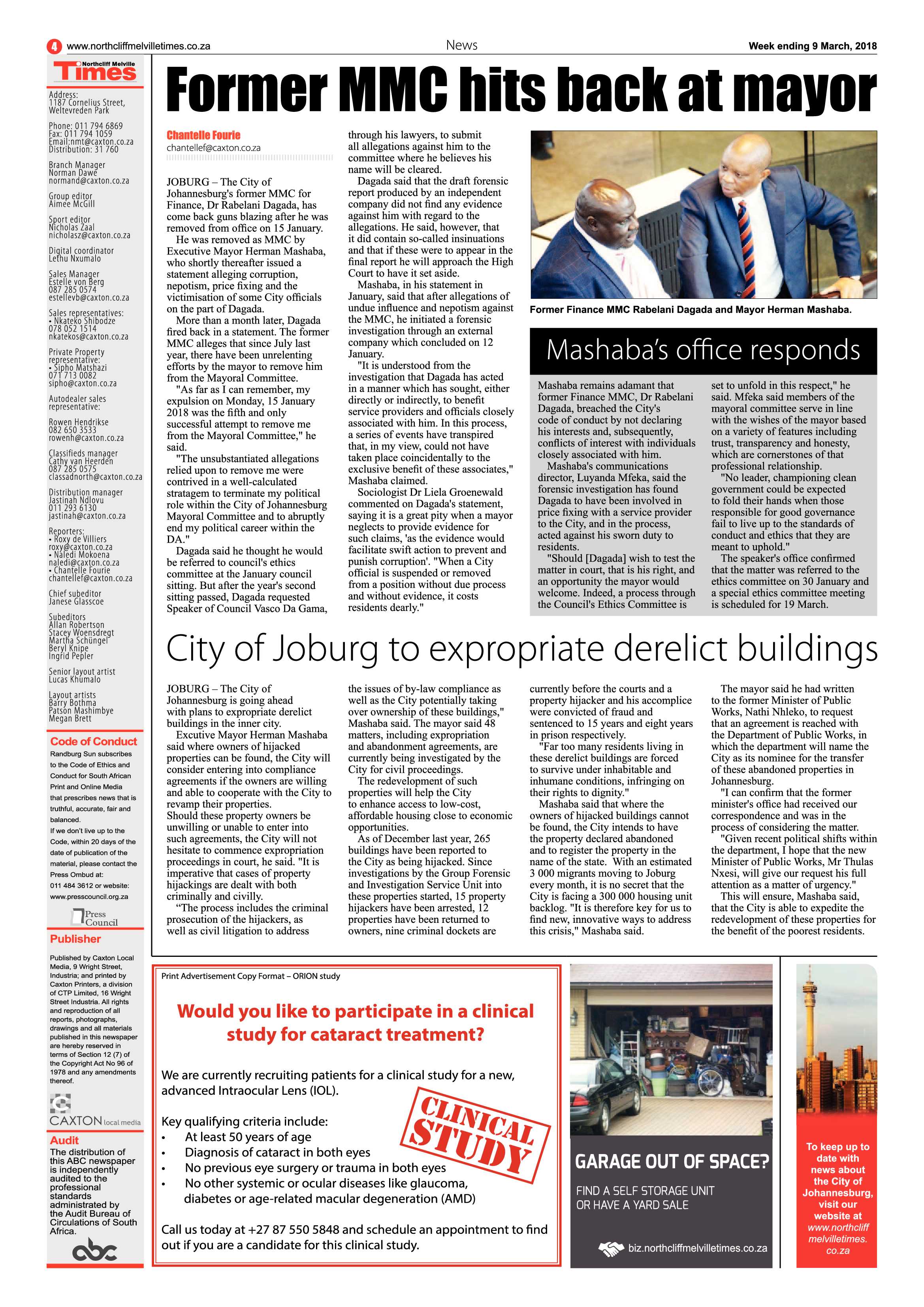 Northcliff Melville Times 9 March, 2018 page 4