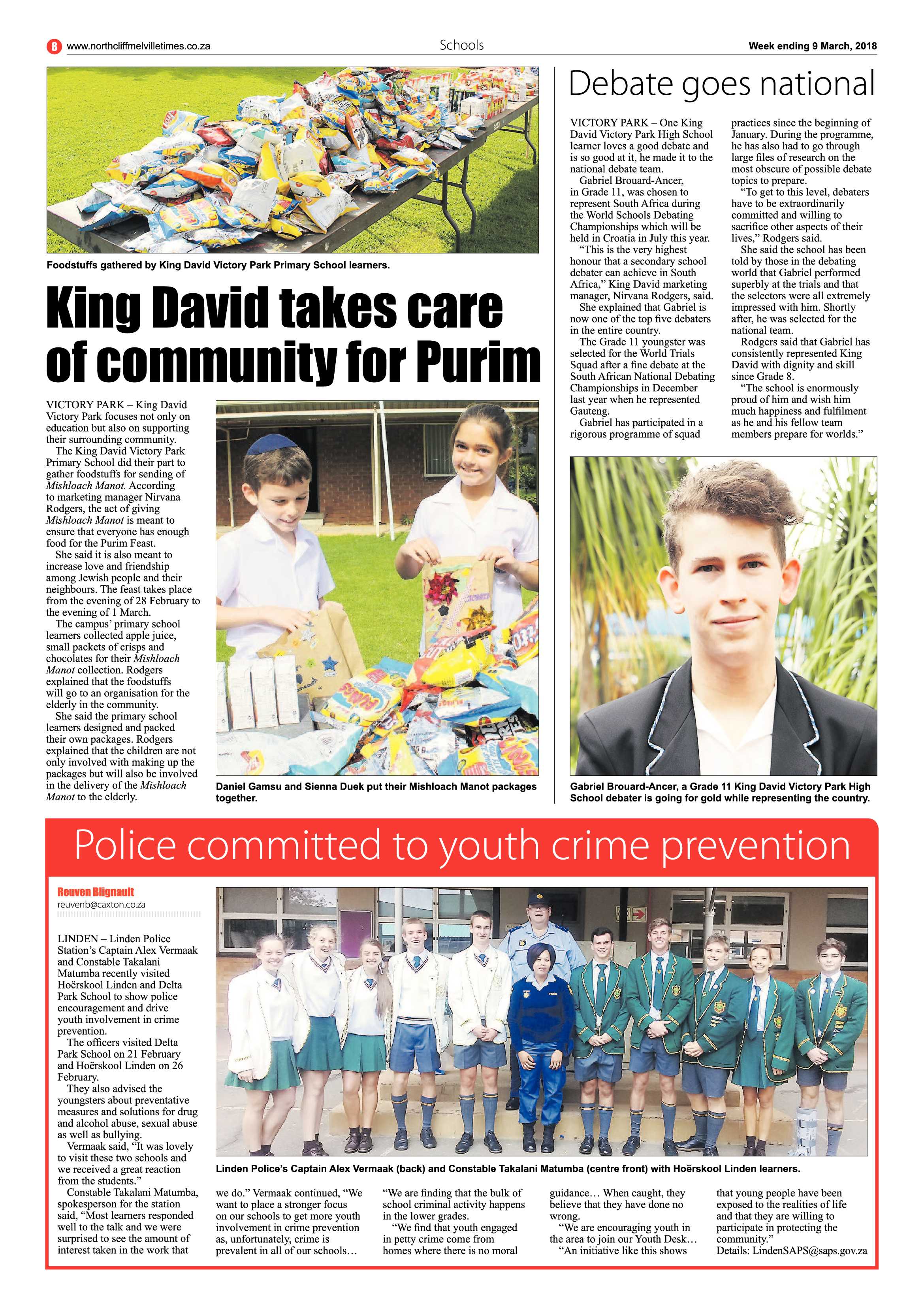 Northcliff Melville Times 9 March, 2018 page 8