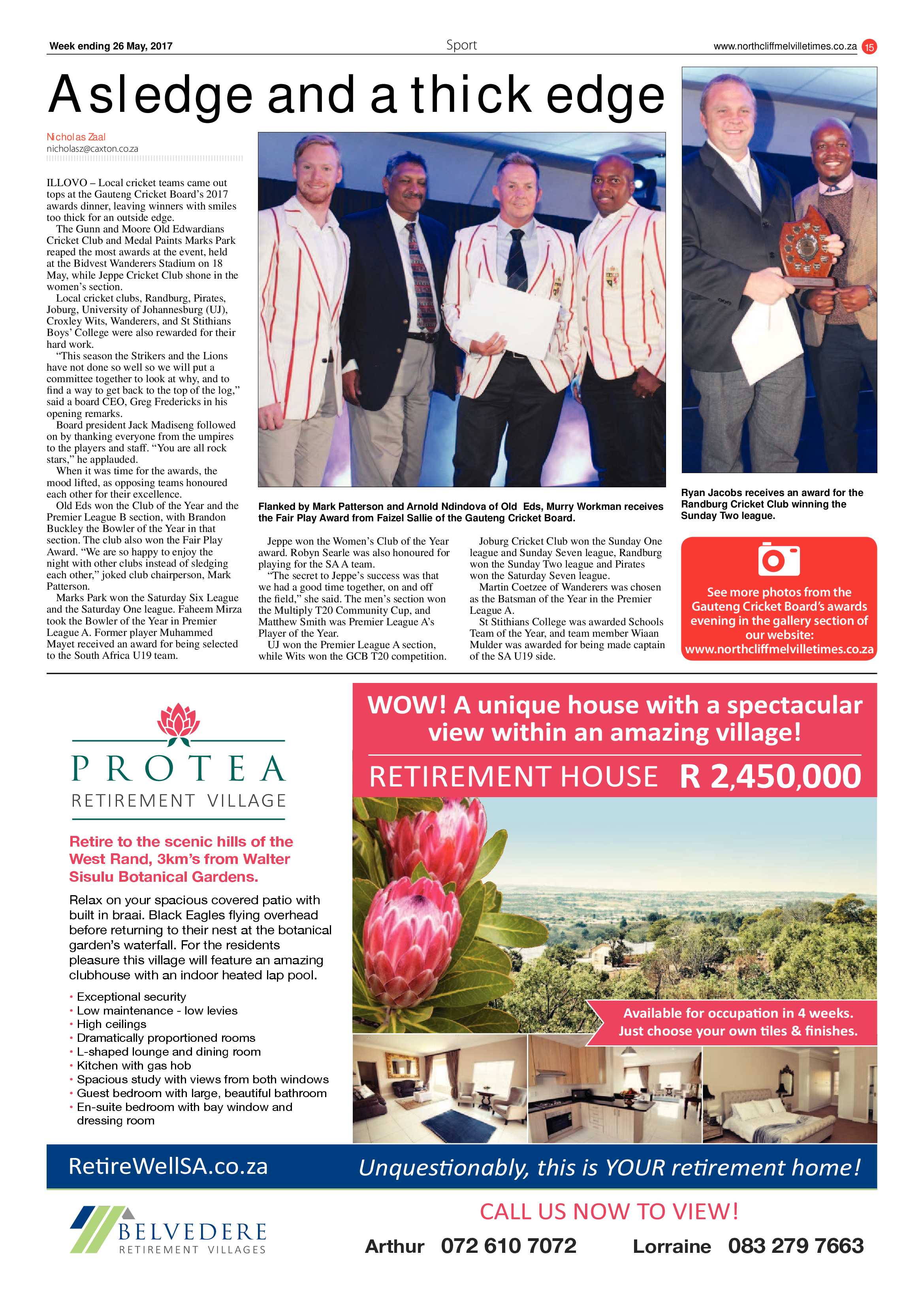 Northcliff Melville Times 28 May 2017 page 15