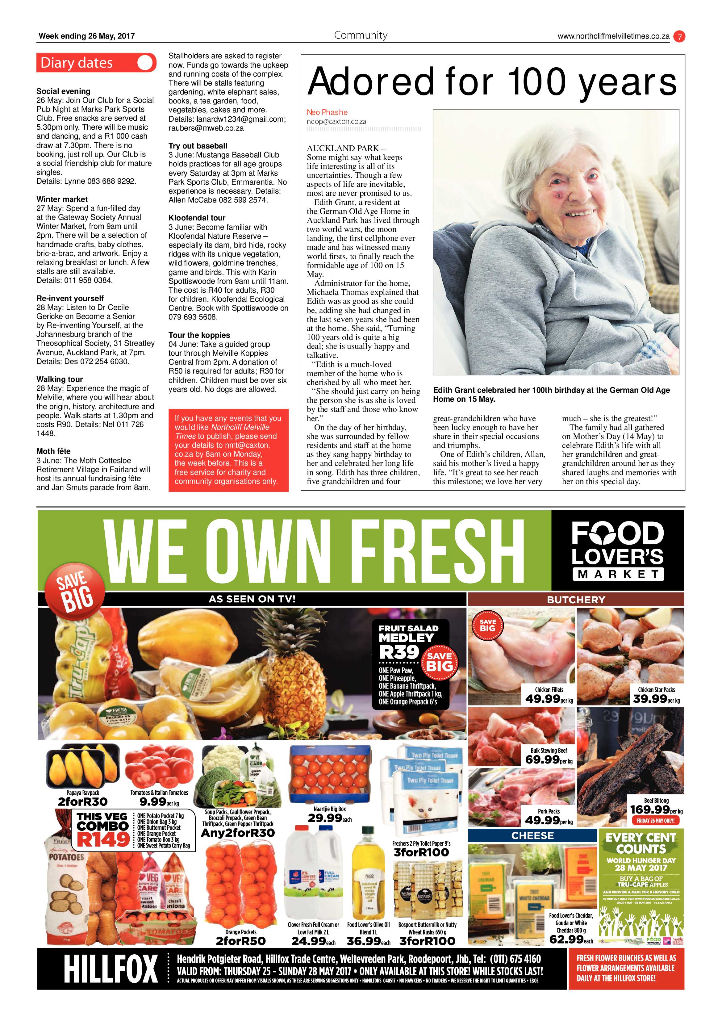 Northcliff Melville Times 28 May 2017 page 7