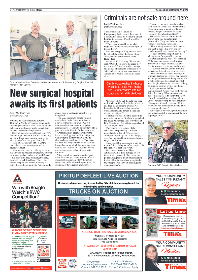 Northcliff Melville Times 22 September 2023 page 2