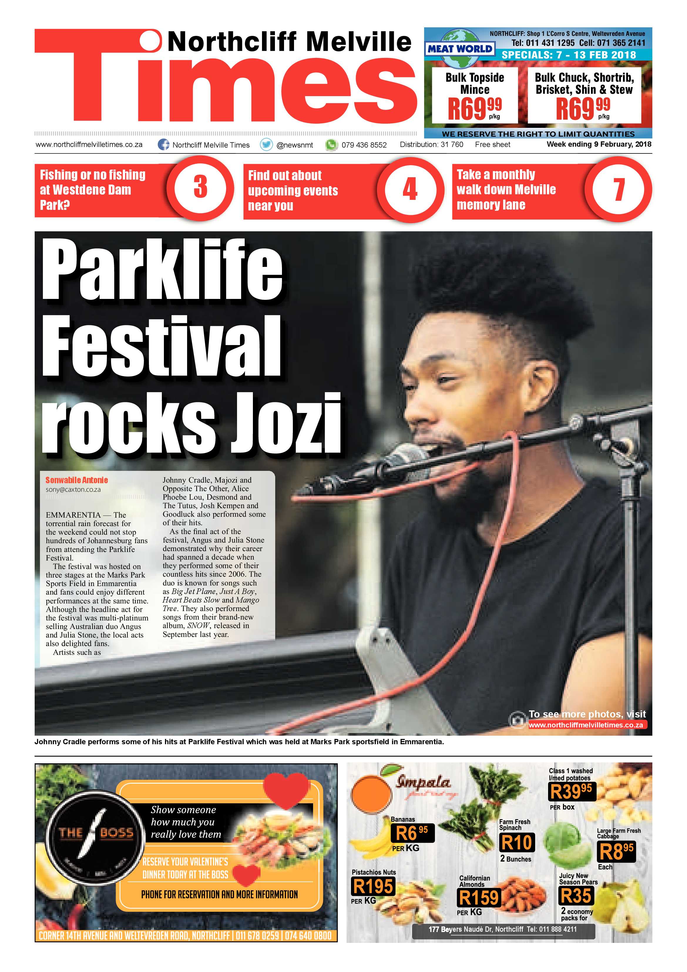 Northcliff Melville Times – 9 Feb 2018 page 1