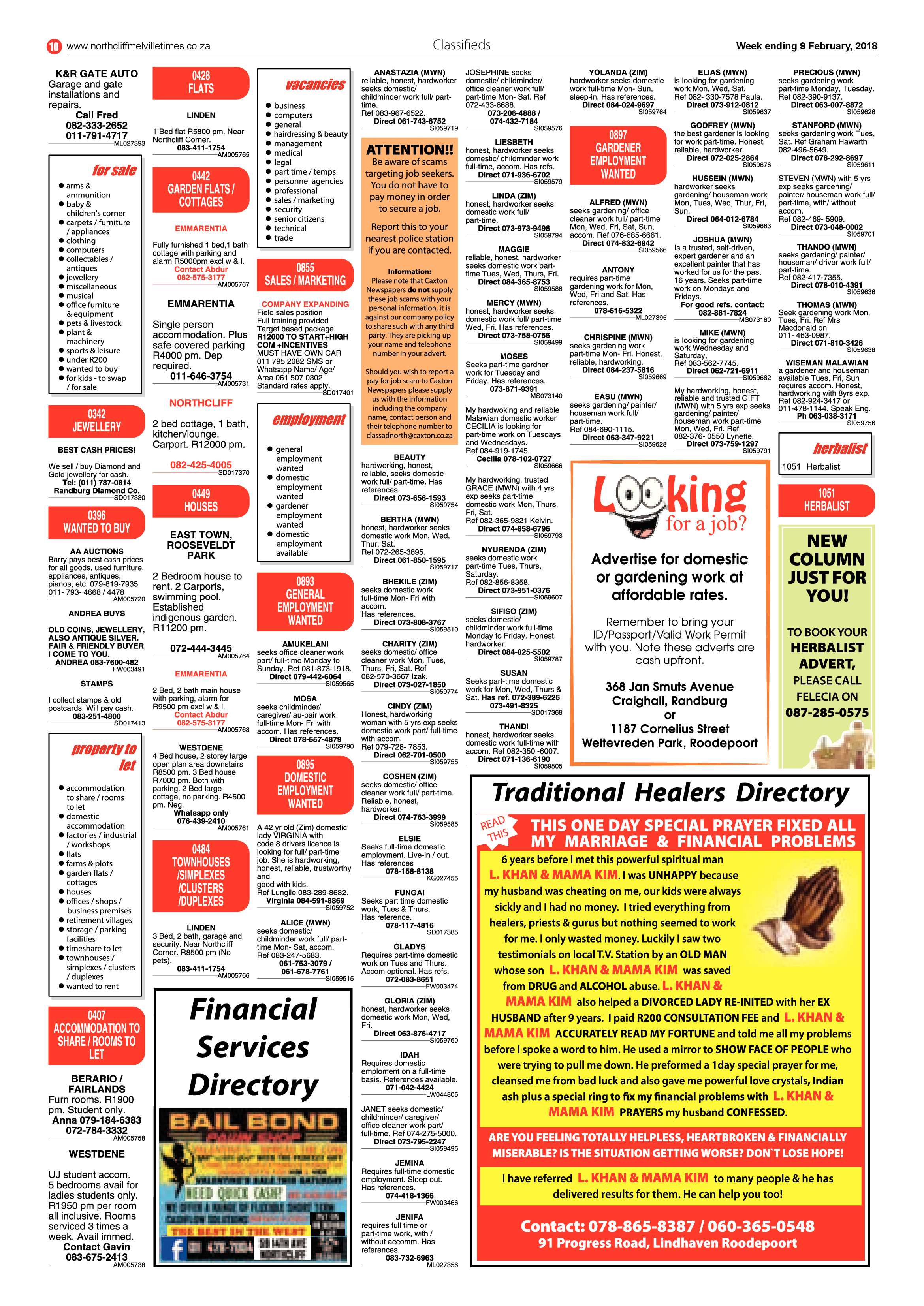 Northcliff Melville Times – 9 Feb 2018 page 10