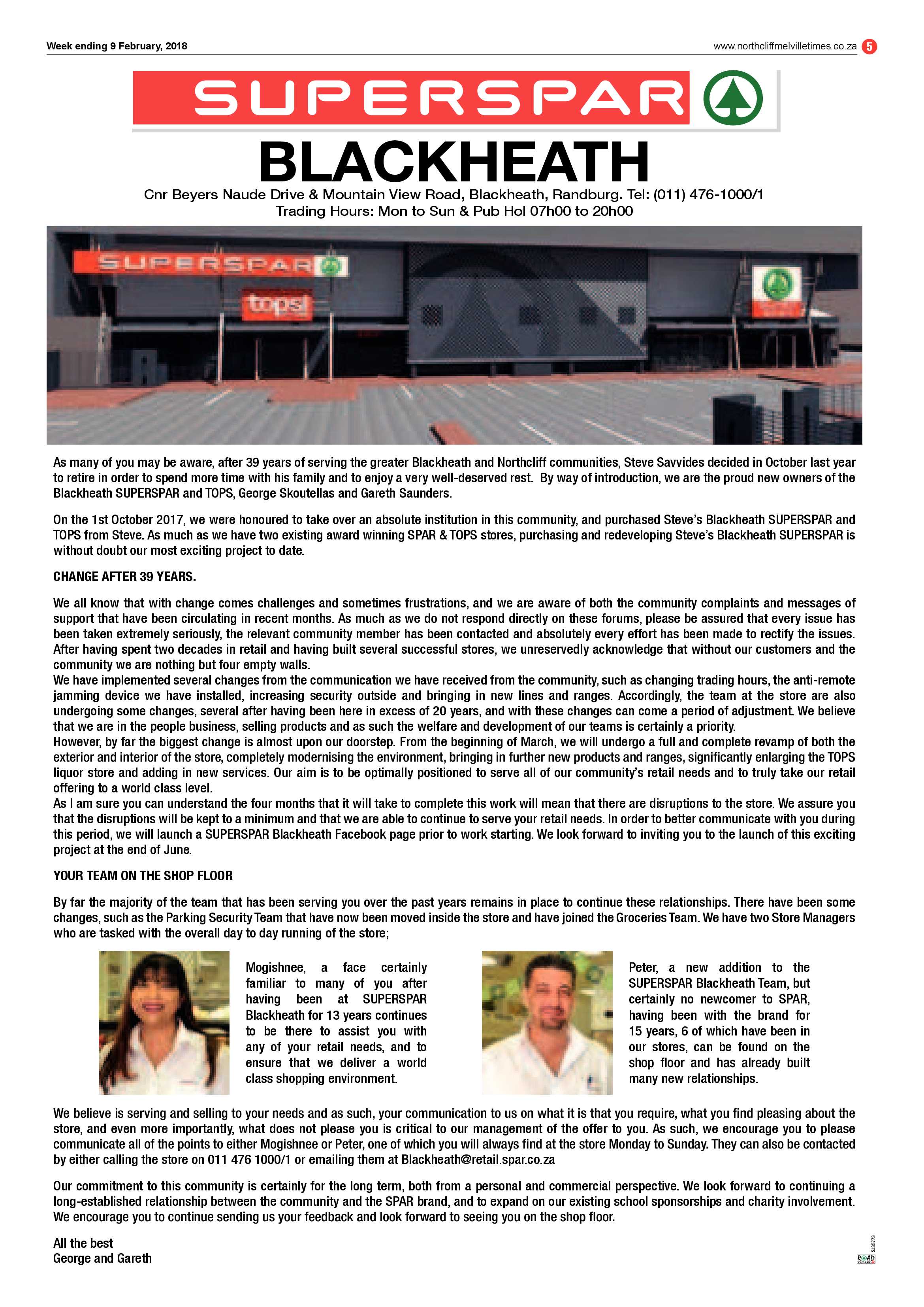 Northcliff Melville Times – 9 Feb 2018 page 5