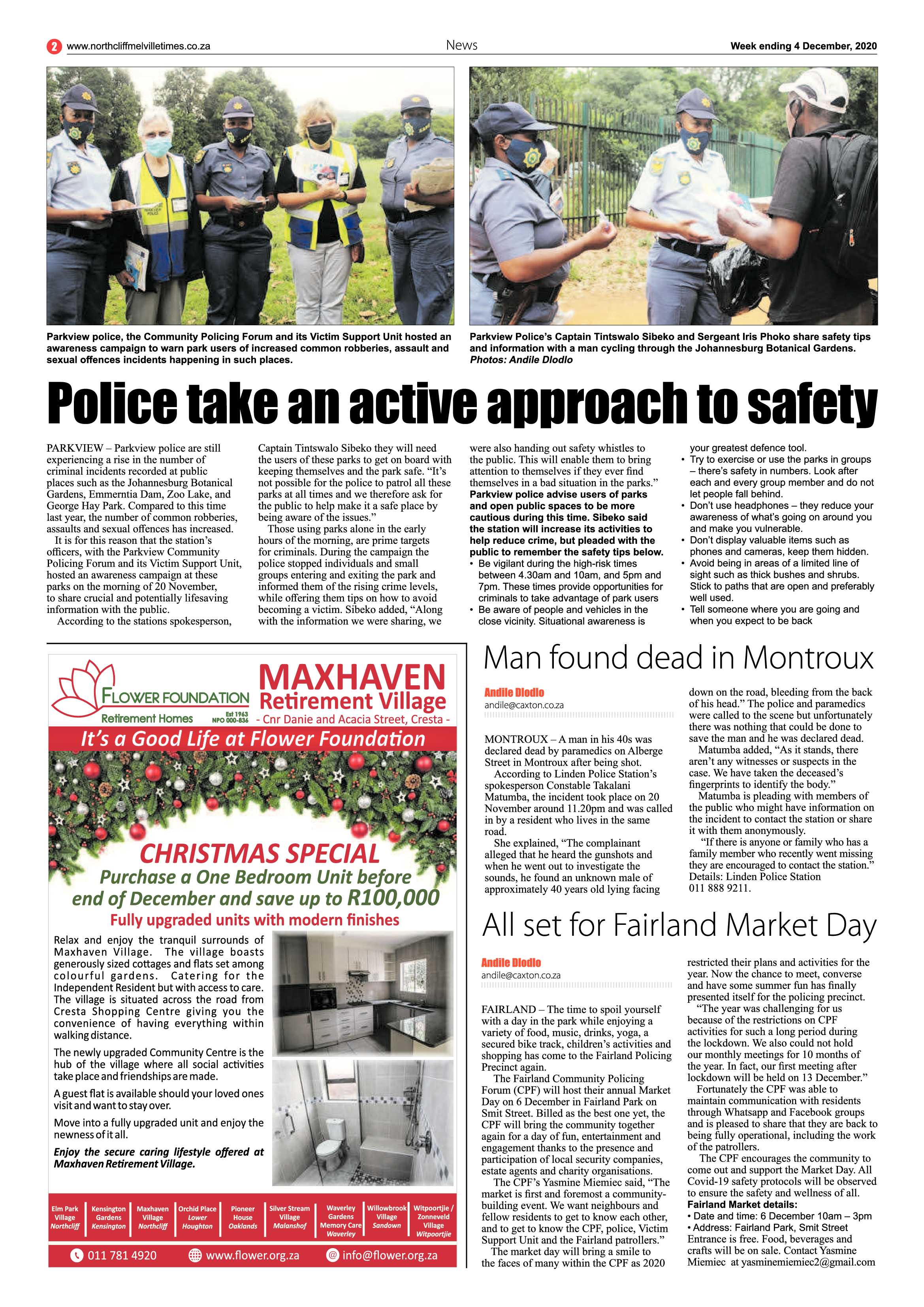 Northcliff Melville Times 04 December 2020 page 2