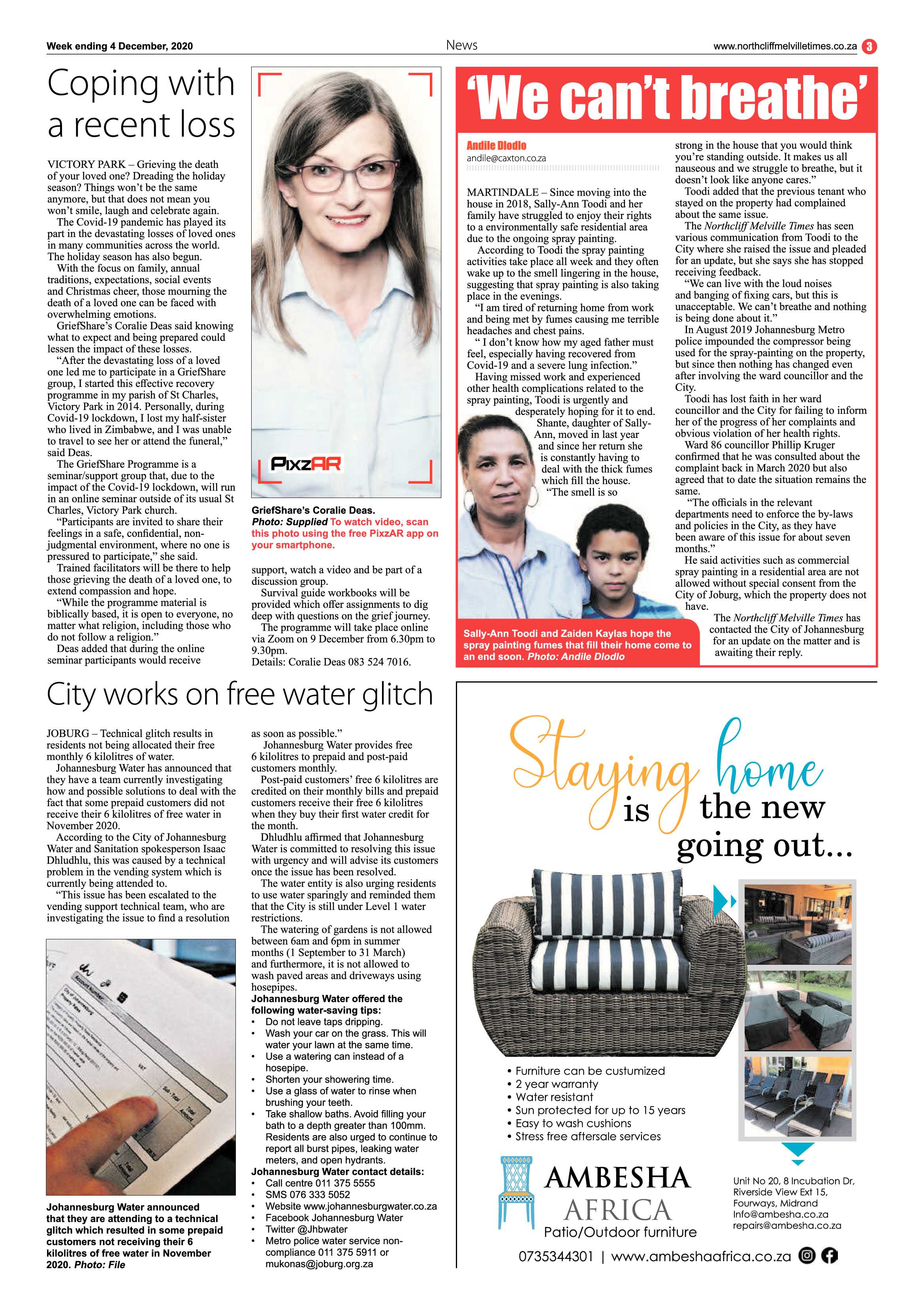 Northcliff Melville Times 04 December 2020 page 3