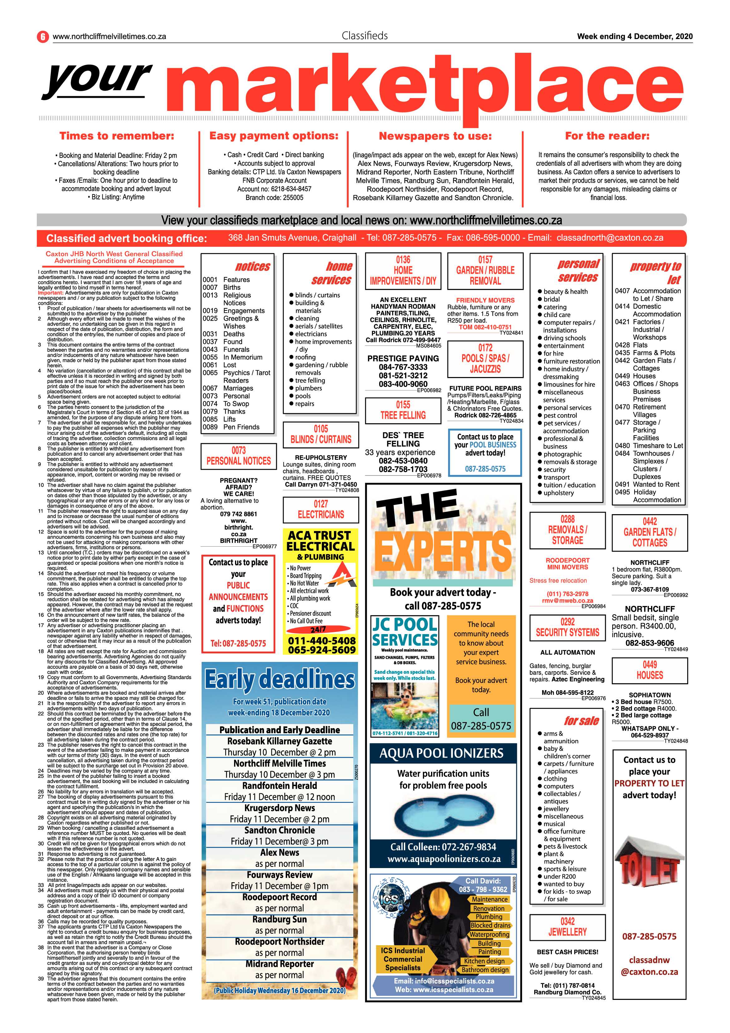 Northcliff Melville Times 04 December 2020 page 6