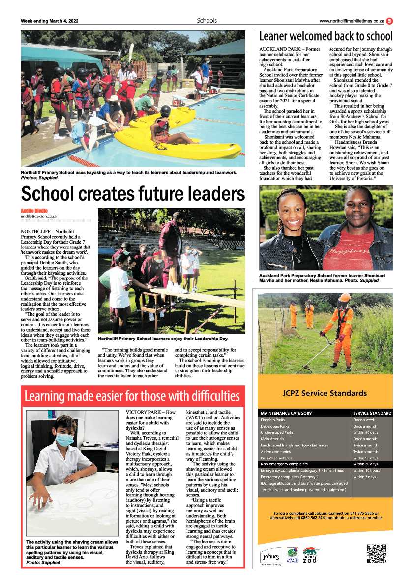 Northcliff Melville Times 04 March 2022 page 5