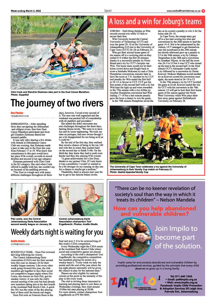 Northcliff Melville Times 04 March 2022 page 7