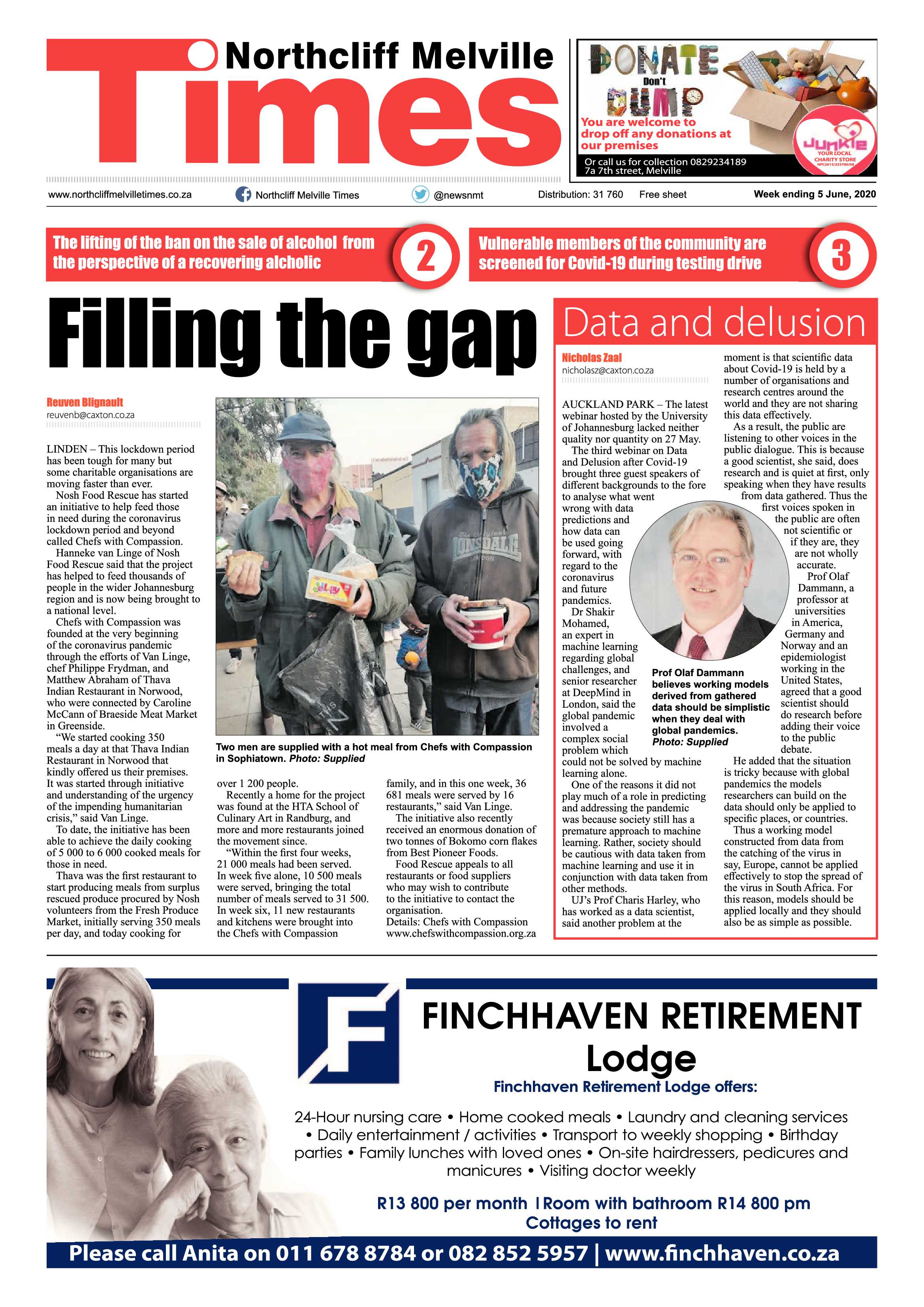 Northcliff Melville Times 05 June 2020 page 1