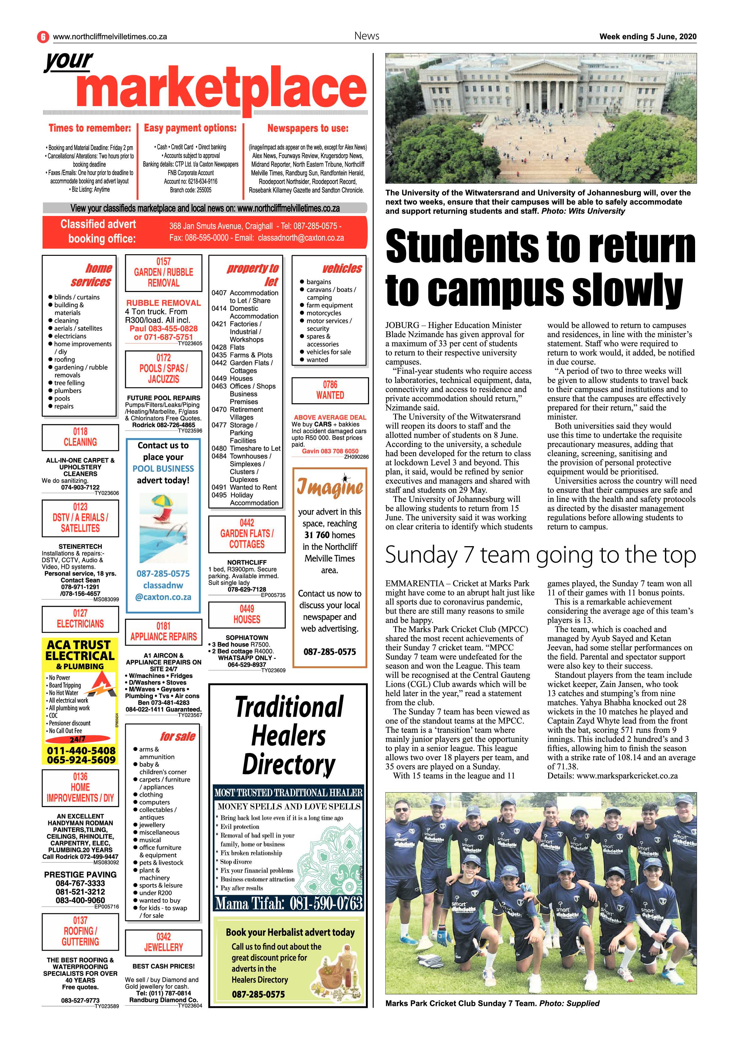 Northcliff Melville Times 05 June 2020 page 6