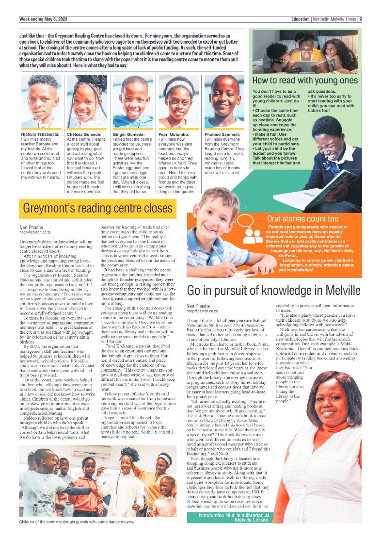 Northcliff Melville Times 05 May page 9