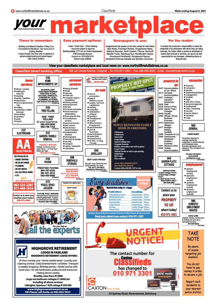 Northcliff Melville Times 06 August 2021 page 6