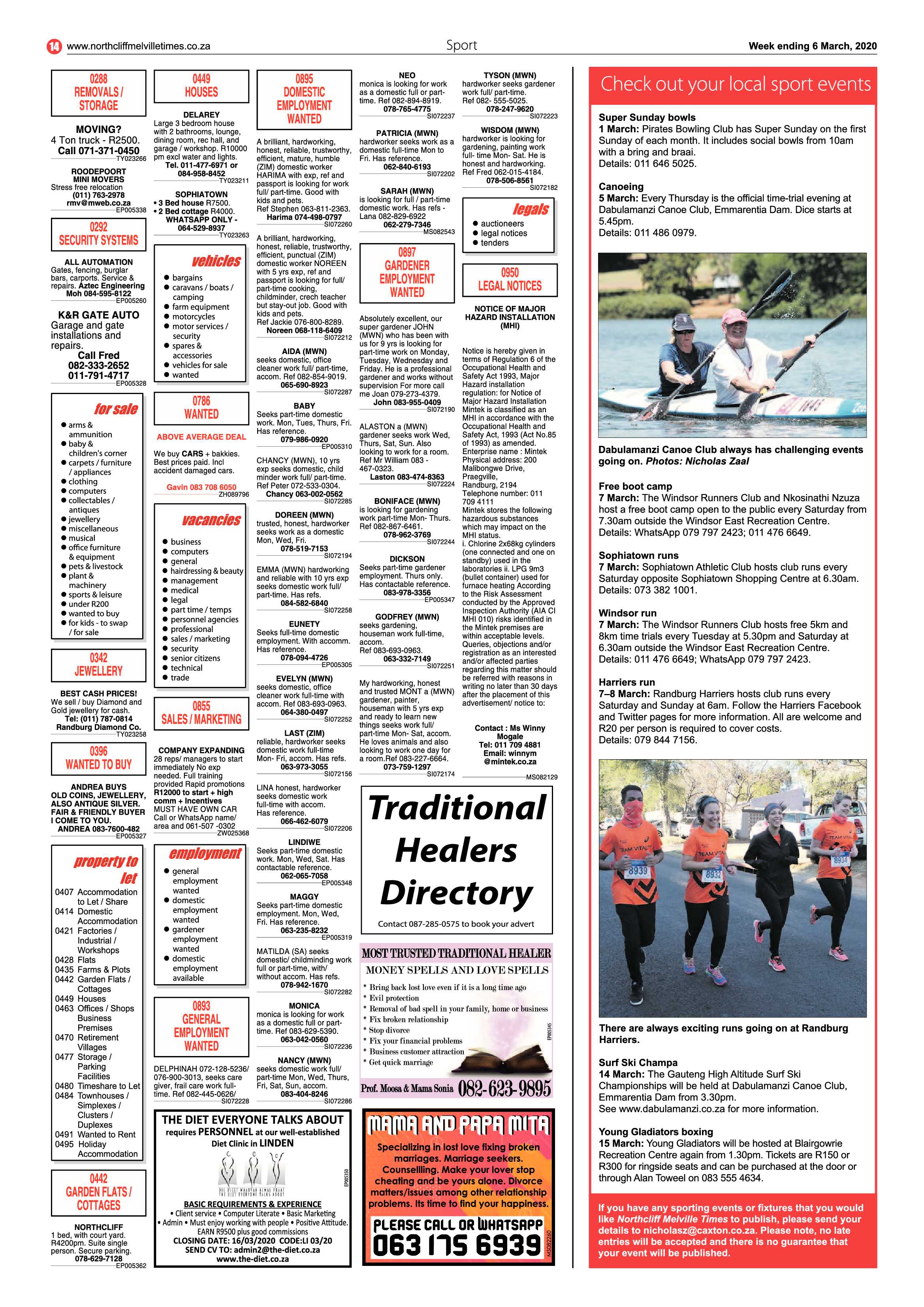Northcliff Melville Times 06 March 2020 page 14
