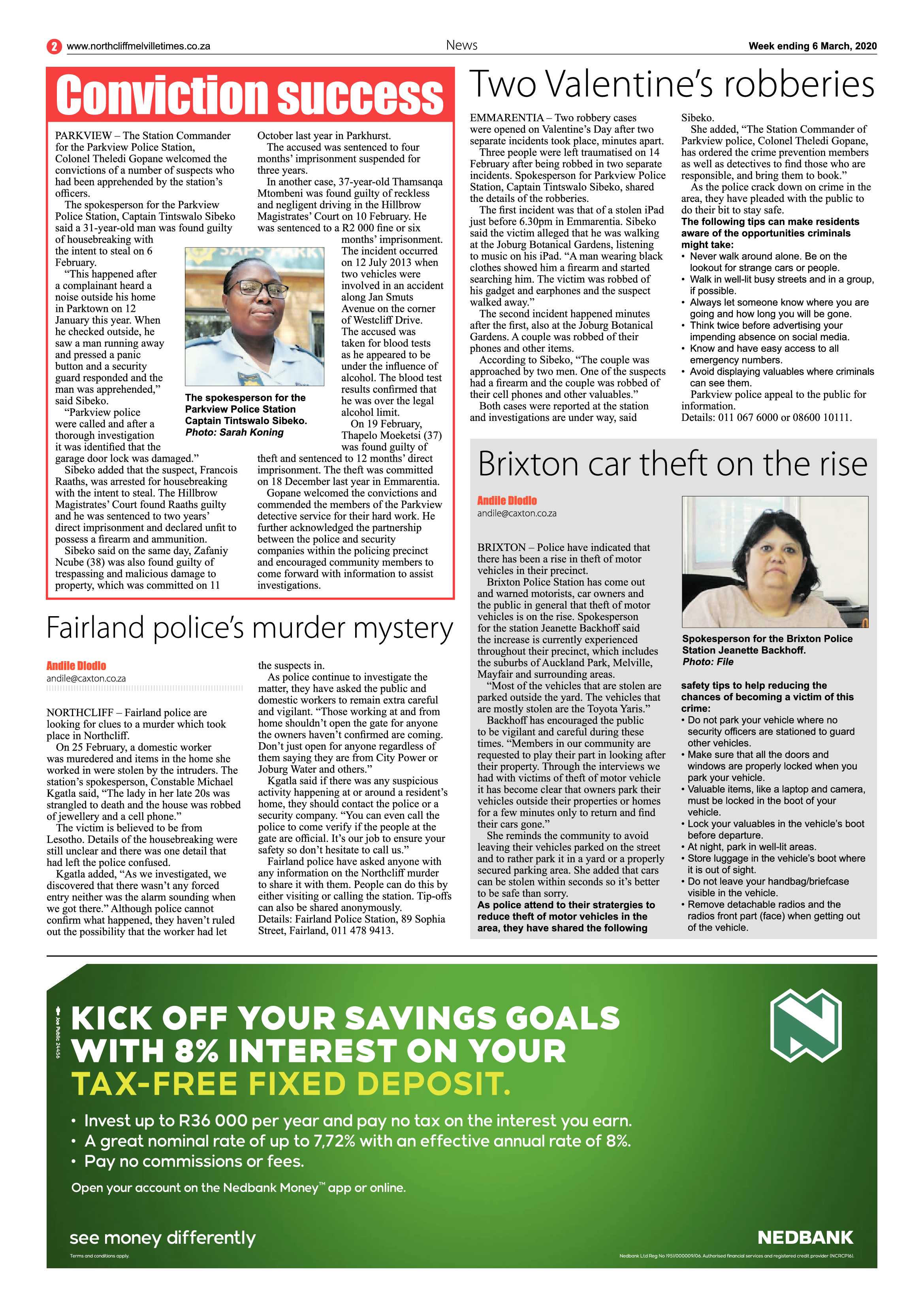 Northcliff Melville Times 06 March 2020 page 2