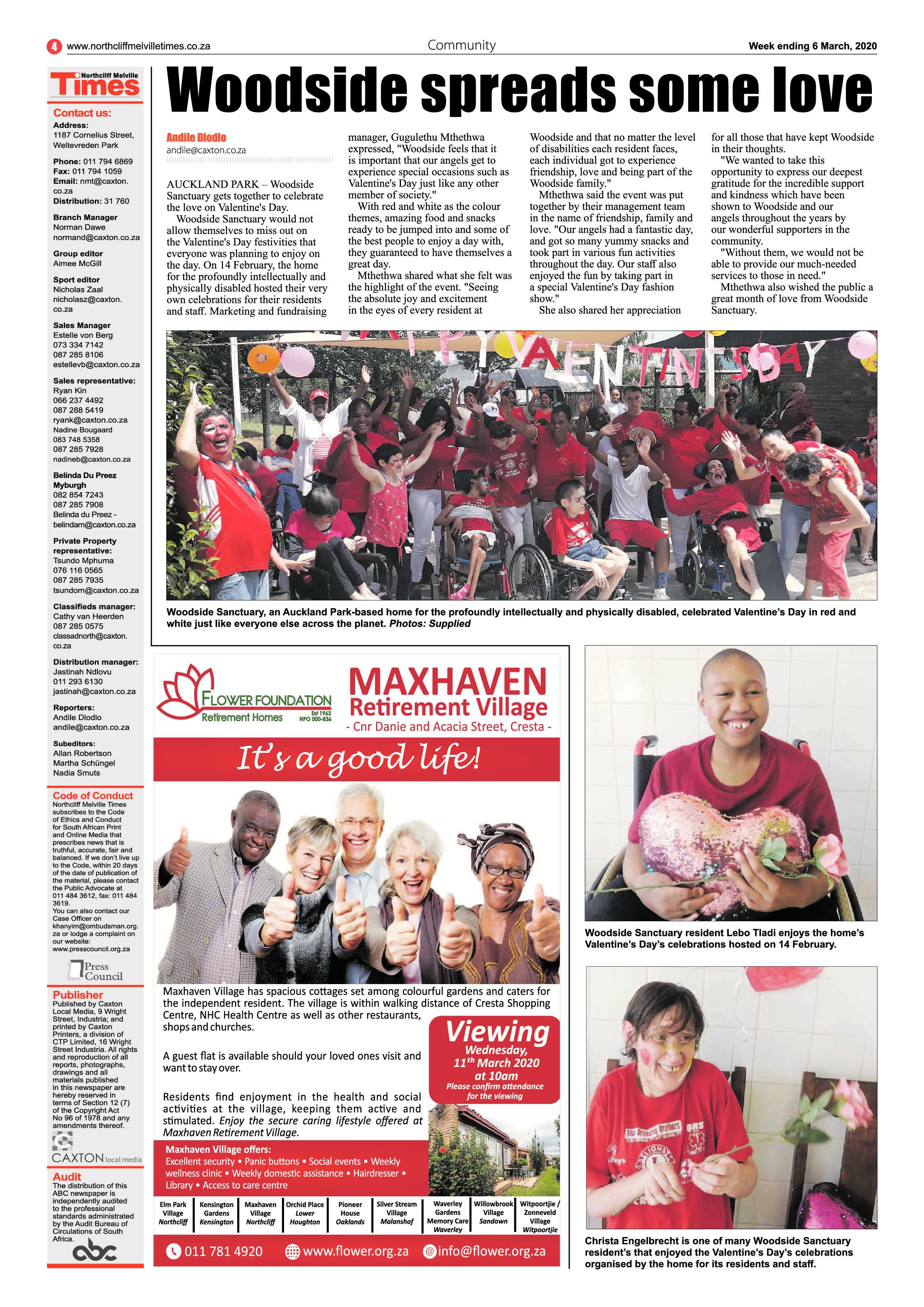 Northcliff Melville Times 06 March 2020 page 4