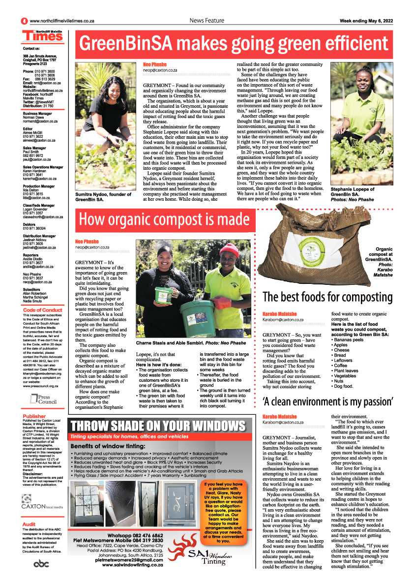 Northcliff Melville Times 06 May 2022 page 4
