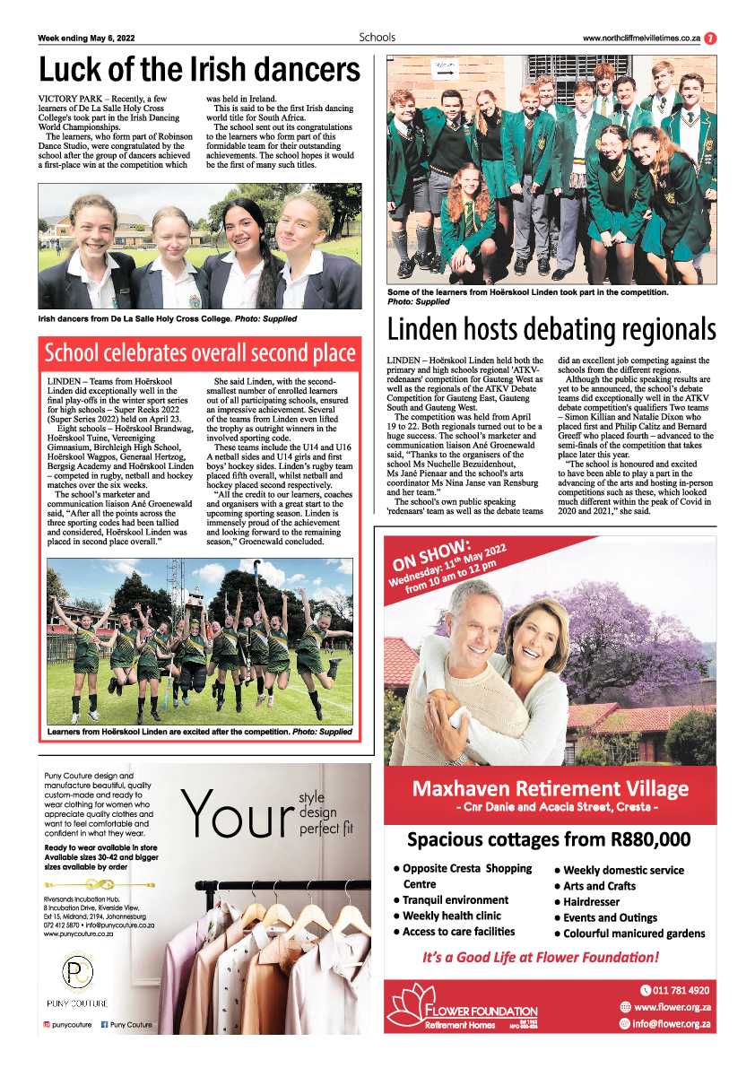 Northcliff Melville Times 06 May 2022 page 7
