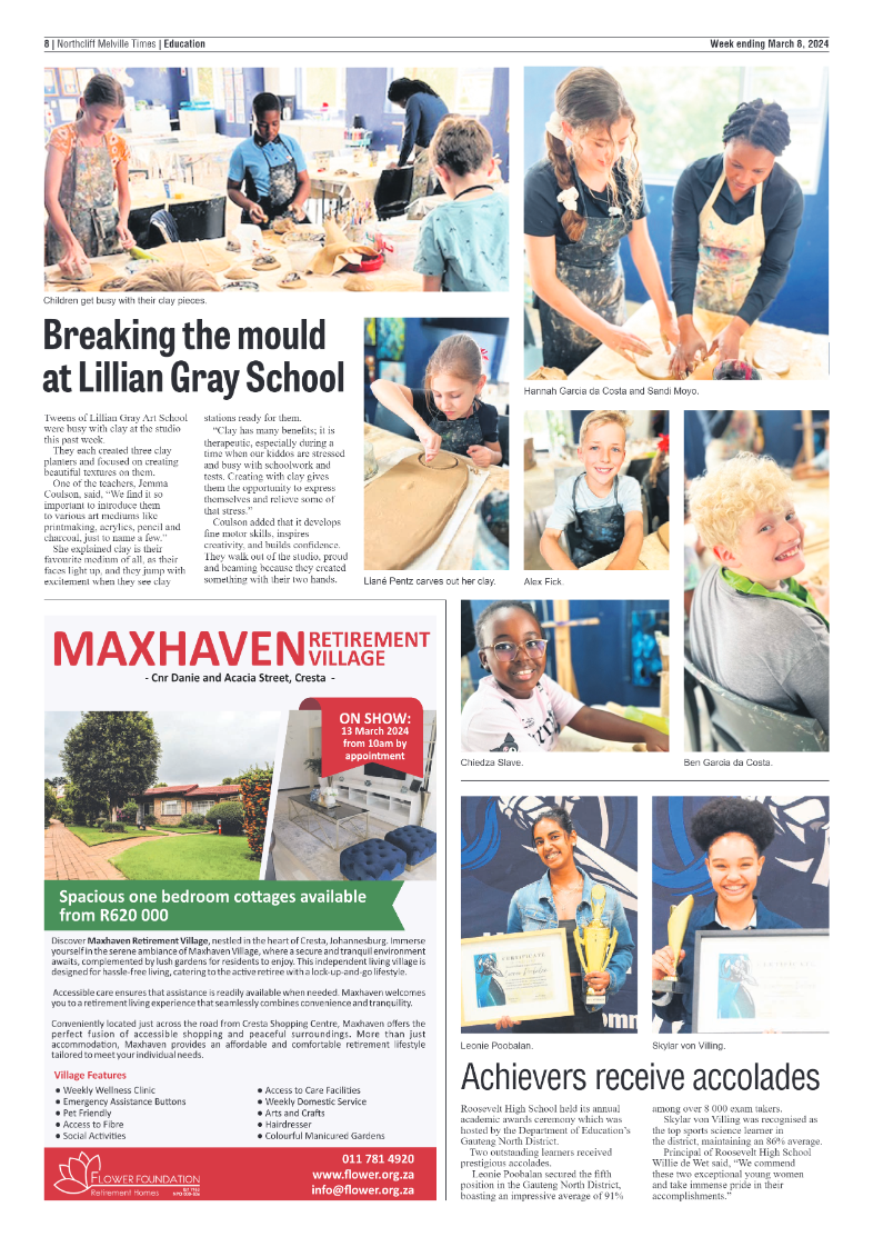 Northcliff Melville Times 08 March 2024 page 8
