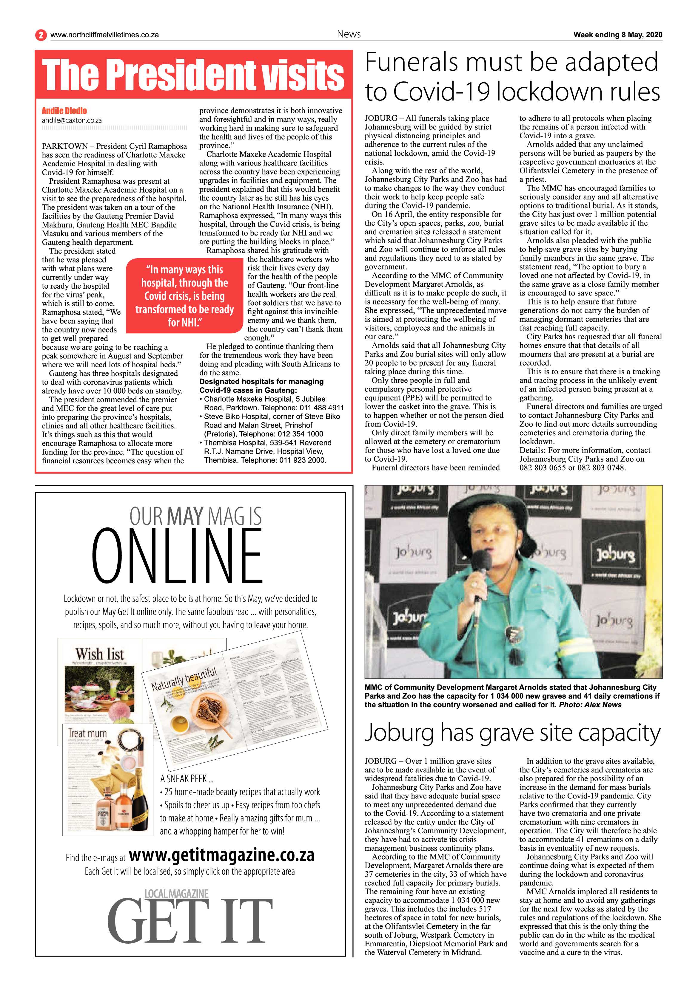Northcliff Melville Times 08 May 2020 page 2